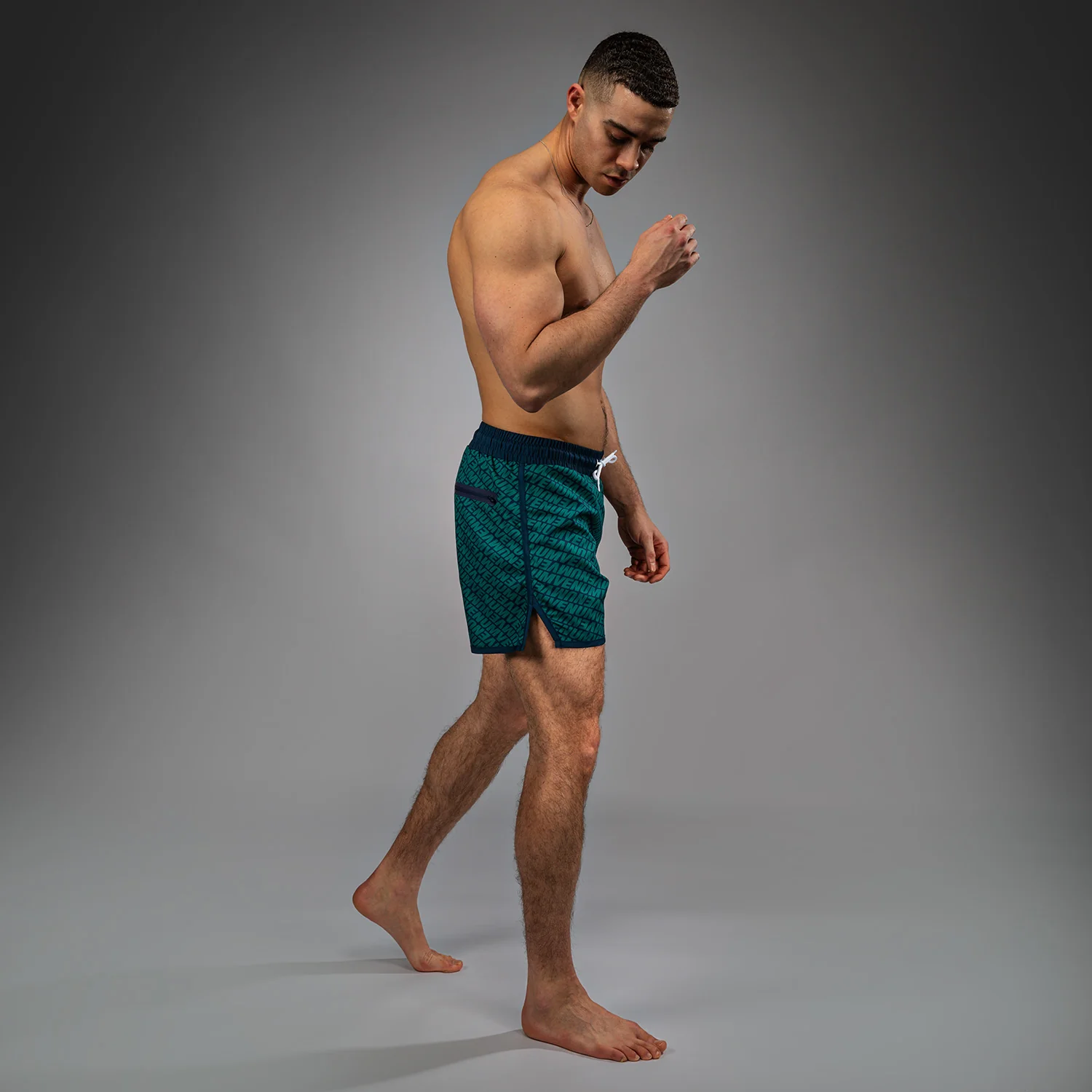 Venum Echo Board Shorts - Azul Profundo/Verde Esmeralda - Image 7