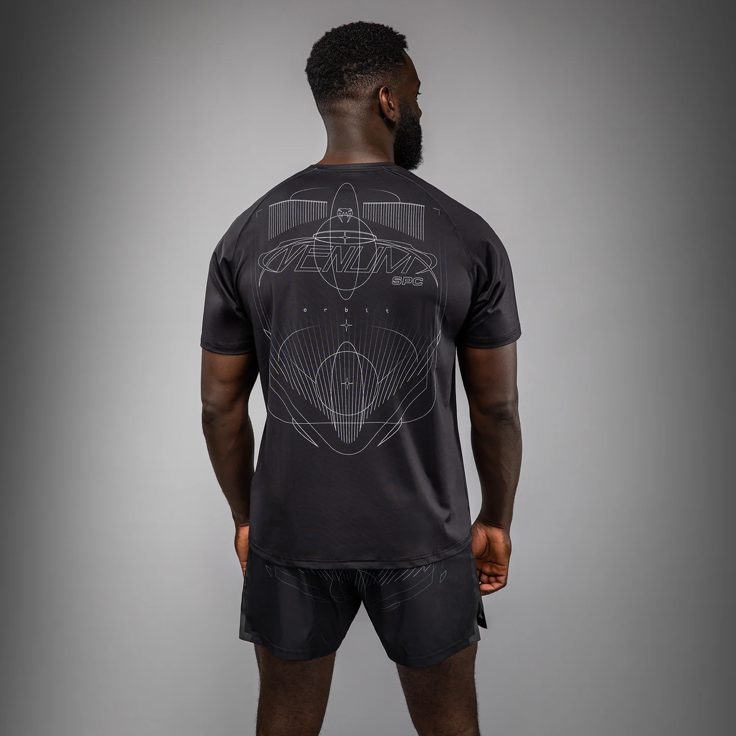 Venum Eclipse Camiseta Dry-Tech – Negro/Plata - Image 3