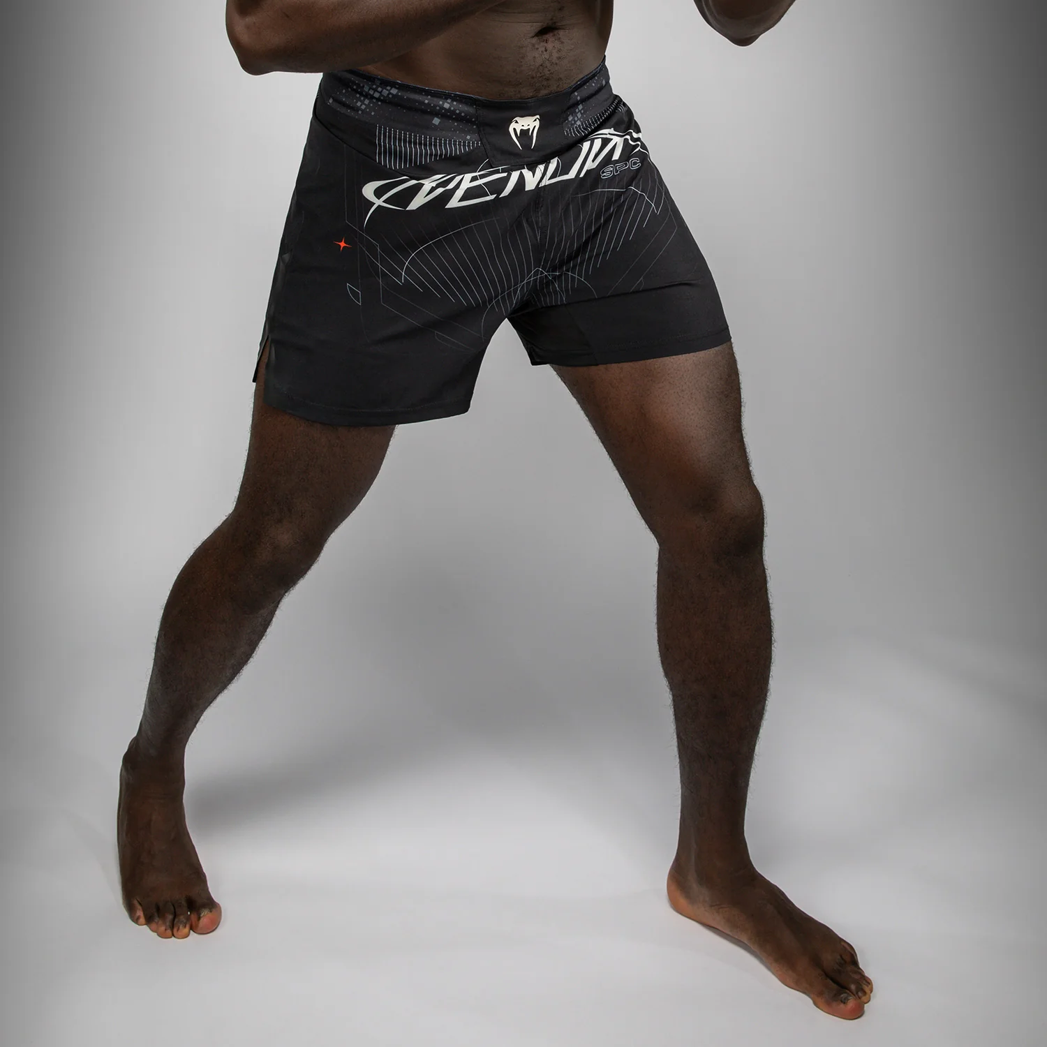 Venum Eclipse Pantalones Cortos de Lucha – Negro/Marfil - Image 9