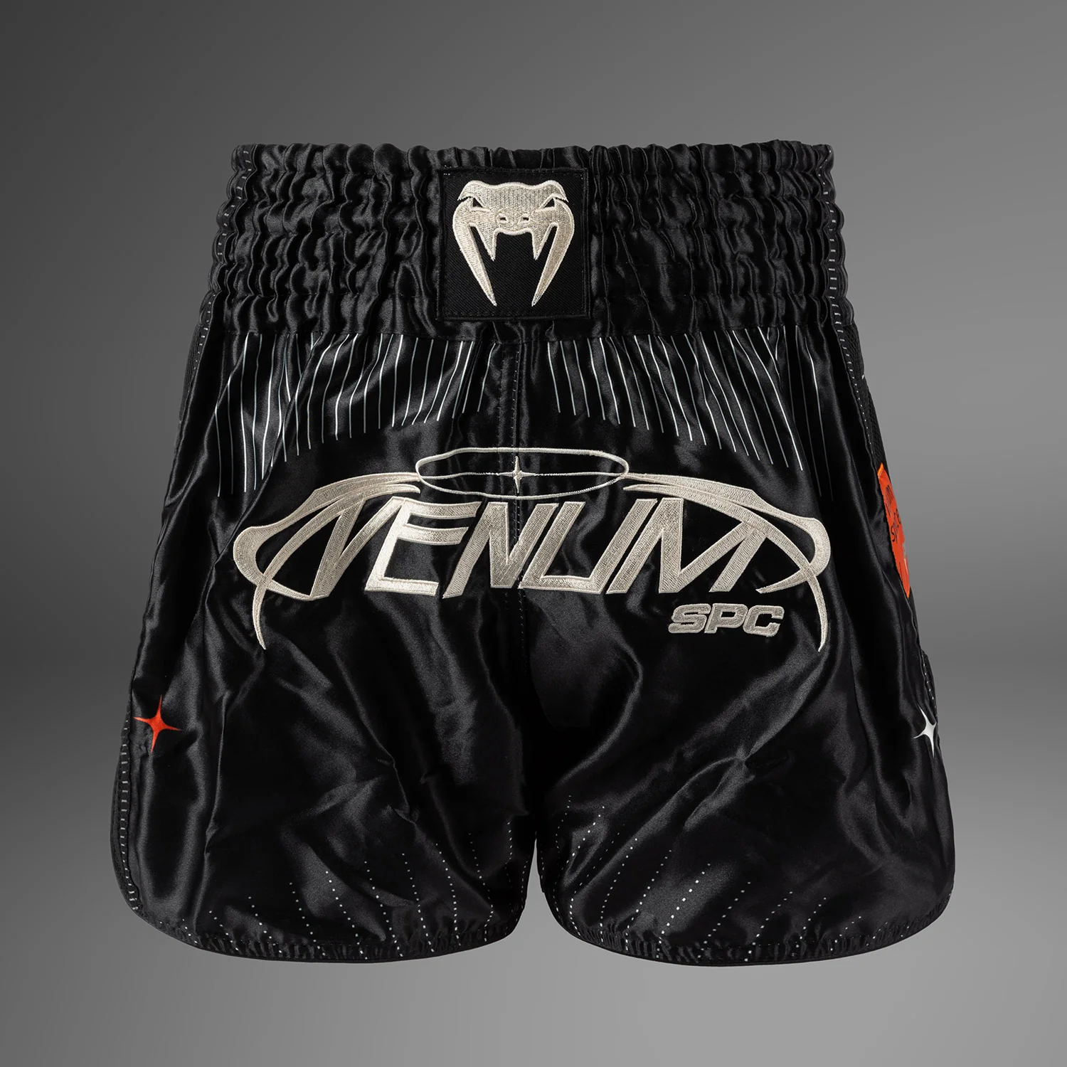 Venum Eclipse Pantalones Cortos Muay Thai – Negro/Marfil