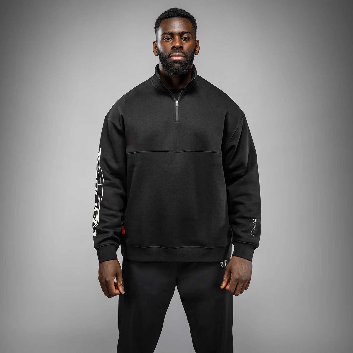 Venum Eclipse Sudadera Half-Zip – Negro/Marfil - Image 2