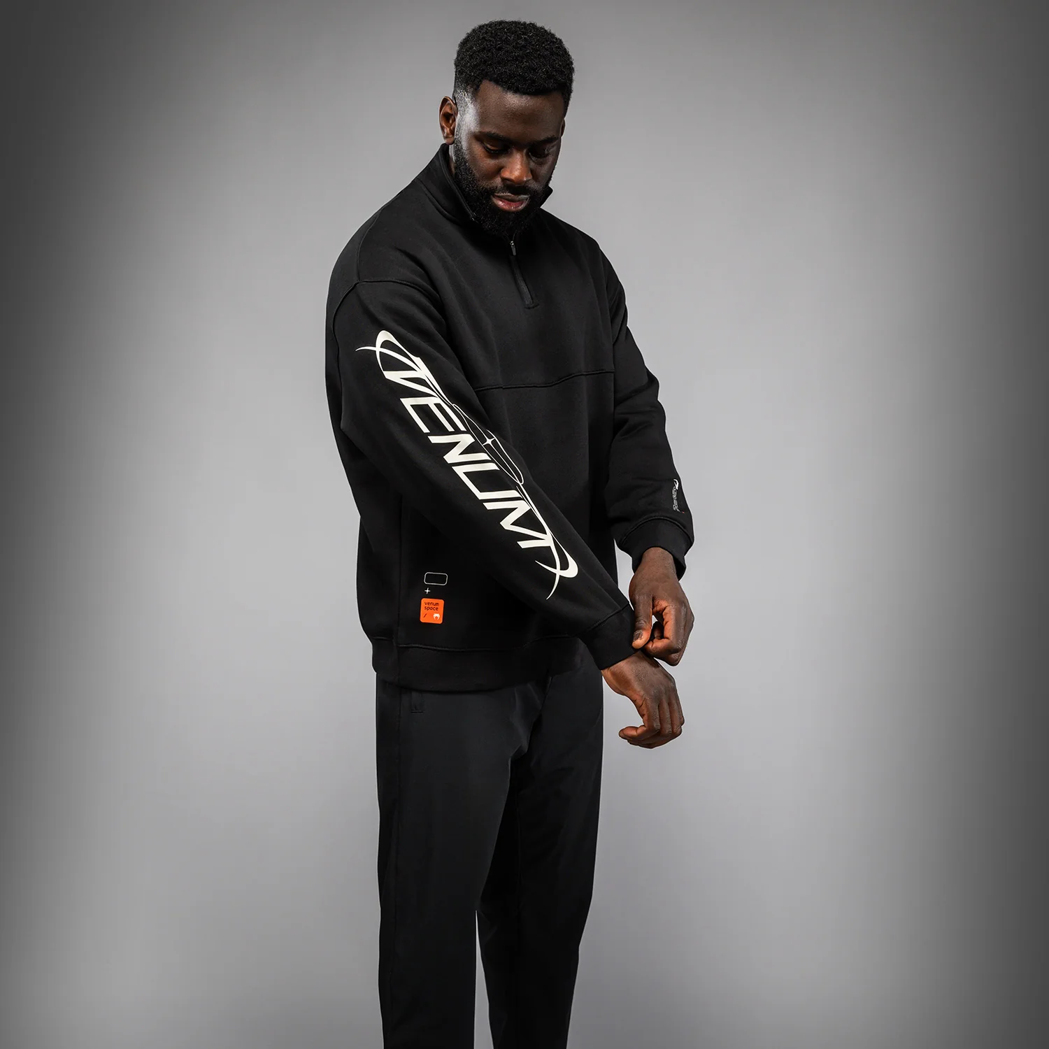 Venum Eclipse Sudadera Half-Zip – Negro/Marfil - Image 5