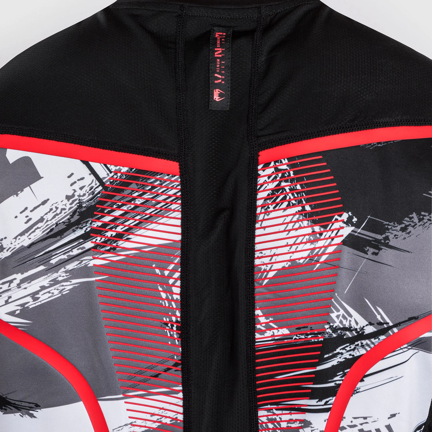 Venum Electron 3.0 Camiseta Dry-Tech - Gris/Rojo - Image 9