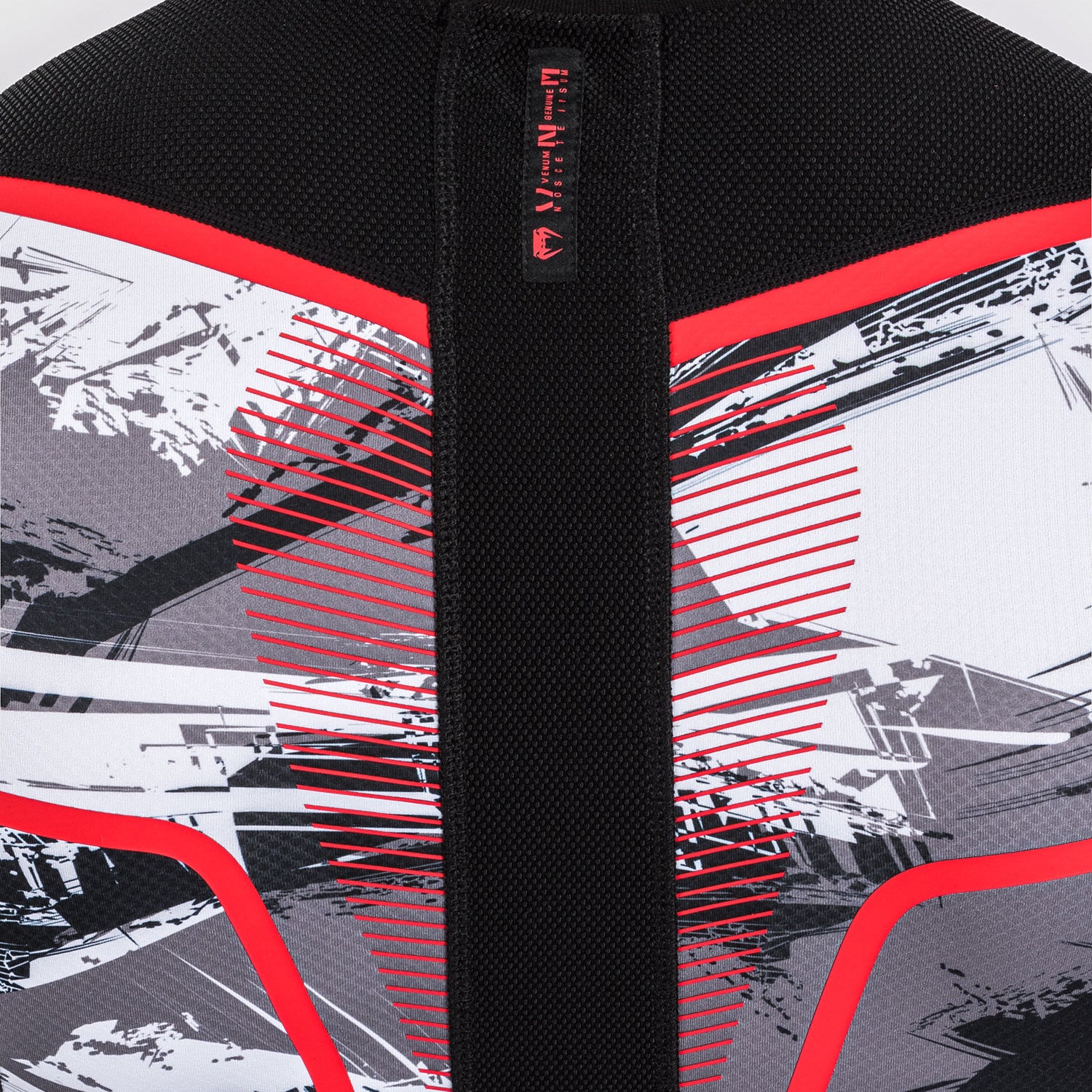 Venum Electron 3.0 Lycra Manga Larga -  Gris/Rojo - Image 9