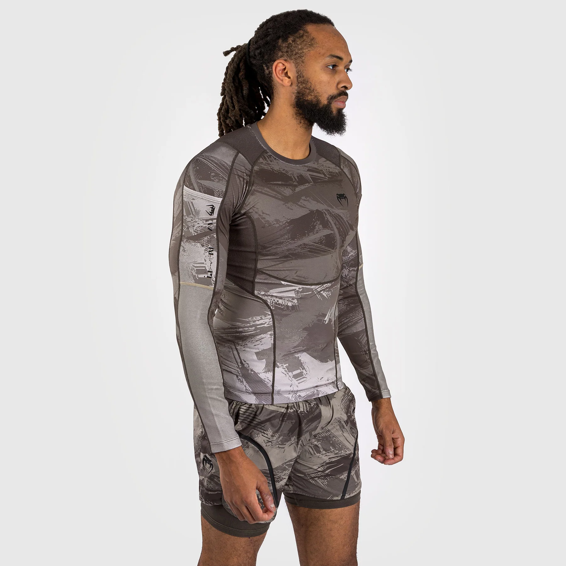 Venum Electron 3.0 Lycra Manga Larga - Sable - Image 3