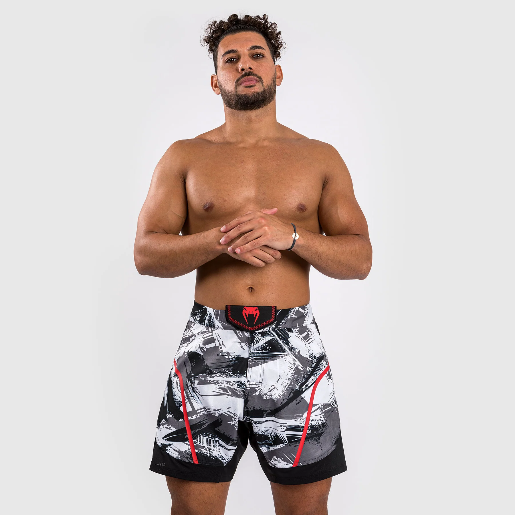 Venum Electron 3.0 Pantalones cortos Fight - Gris/Rojo - Image 5
