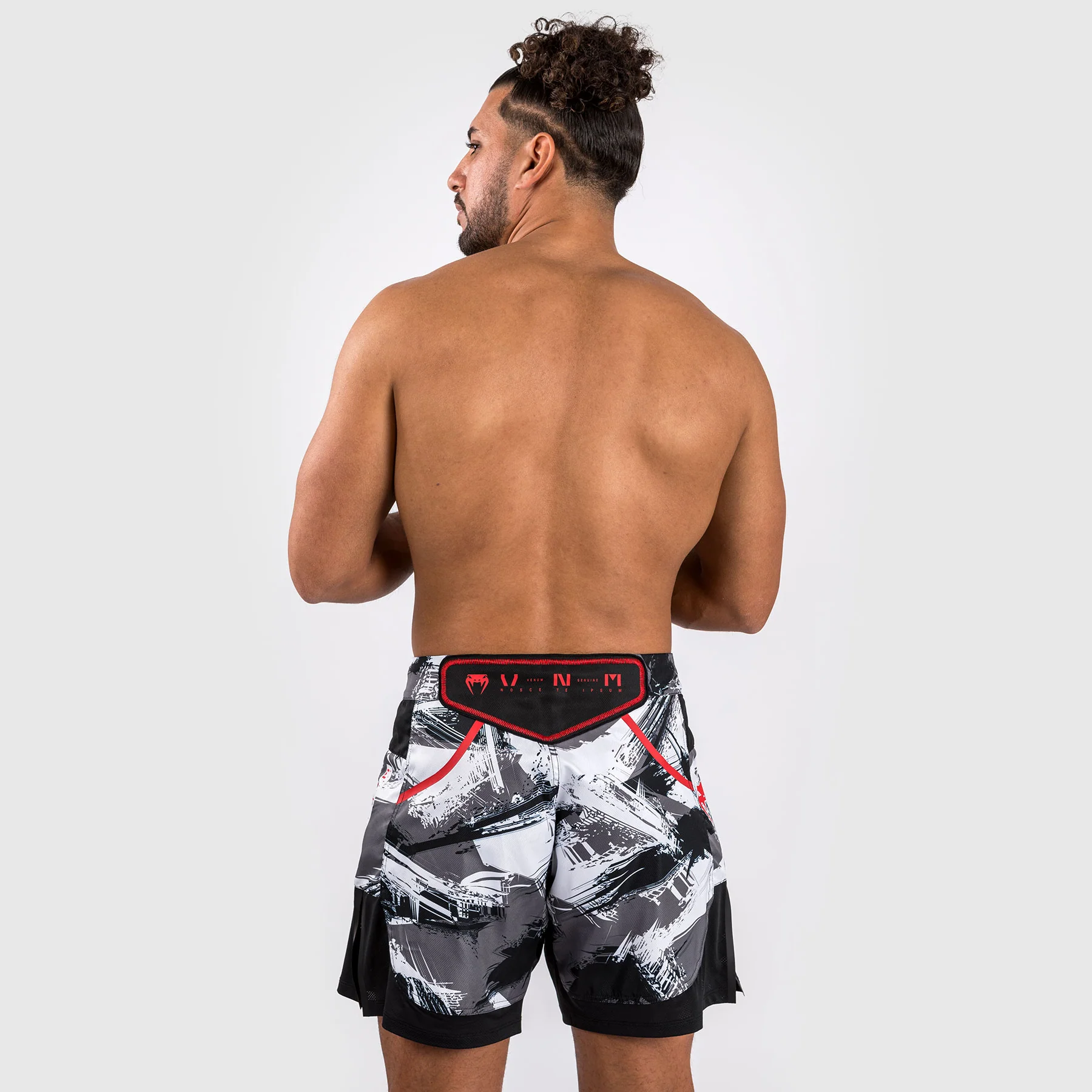 Venum Electron 3.0 Pantalones cortos Fight - Gris/Rojo - Image 6