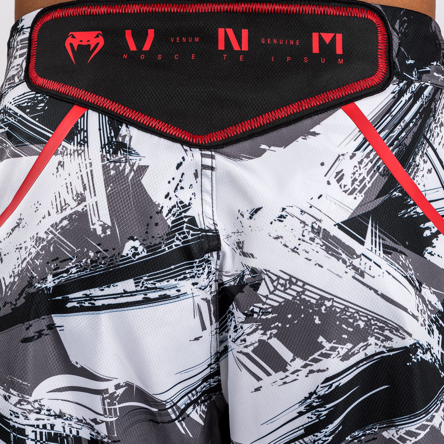 Venum Electron 3.0 Pantalones cortos Fight - Gris/Rojo - Image 9