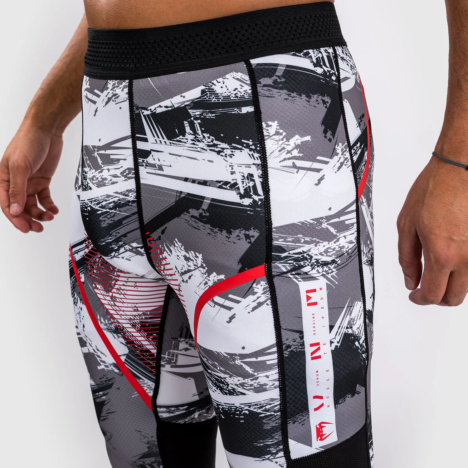 Venum Electron 3.0 Pantalones de compresión - Gris/Rojo - Image 5