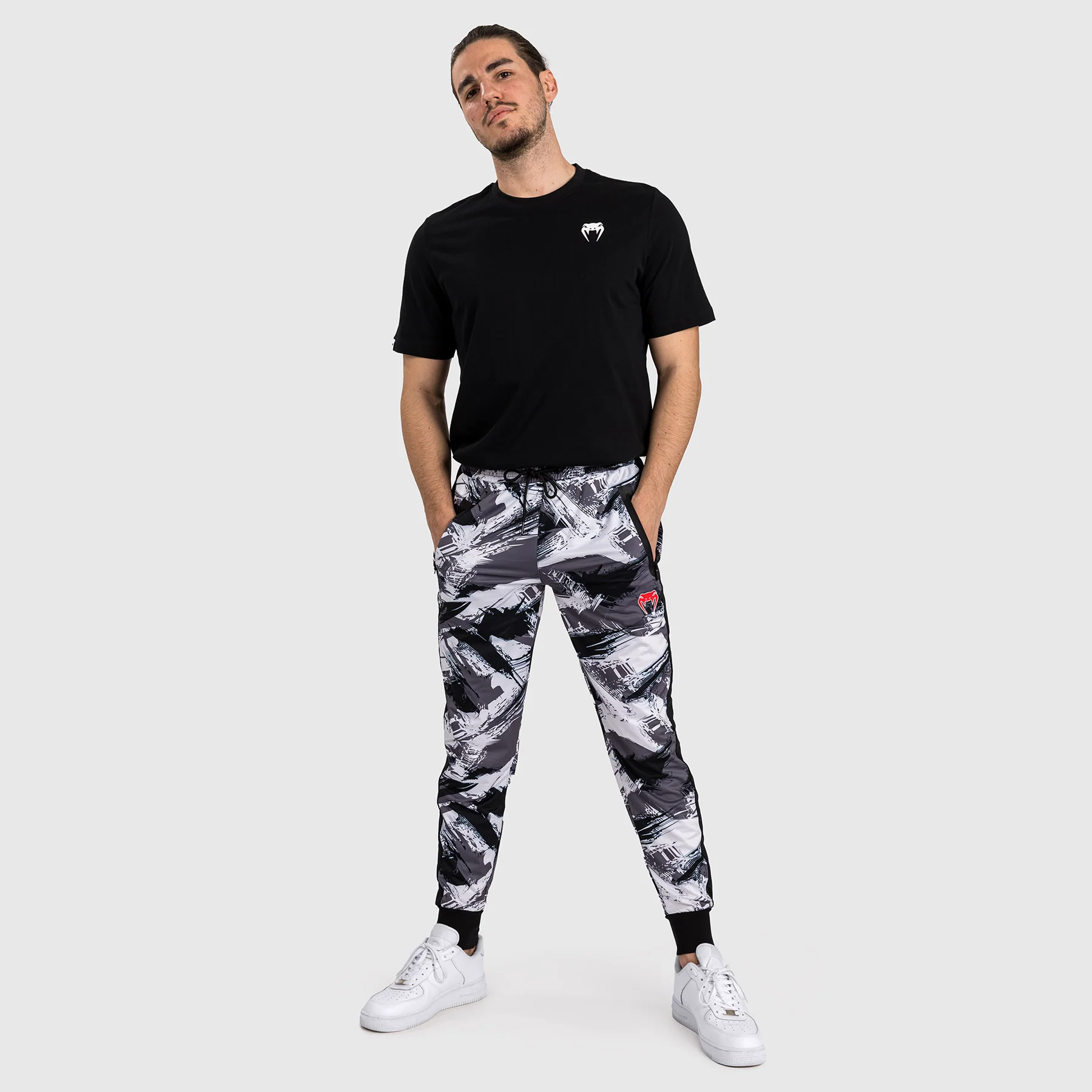 Venum Electron 3.0 Pantalones de Jogging - Rojo/Gris - Image 3