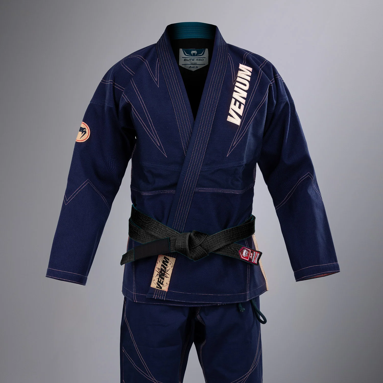 Venum Elite 5.0 Gi de Jiu Jitsu Brasileño (450 gsm) - Navy - Image 3