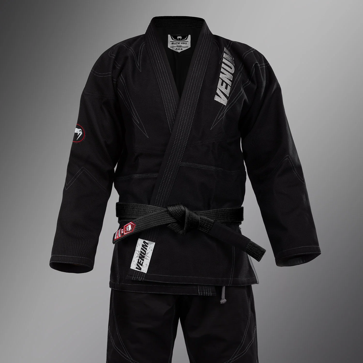 Venum Elite 5.0 Gi de Jiu Jitsu Brasileño (450 gsm) - Negro - Image 2
