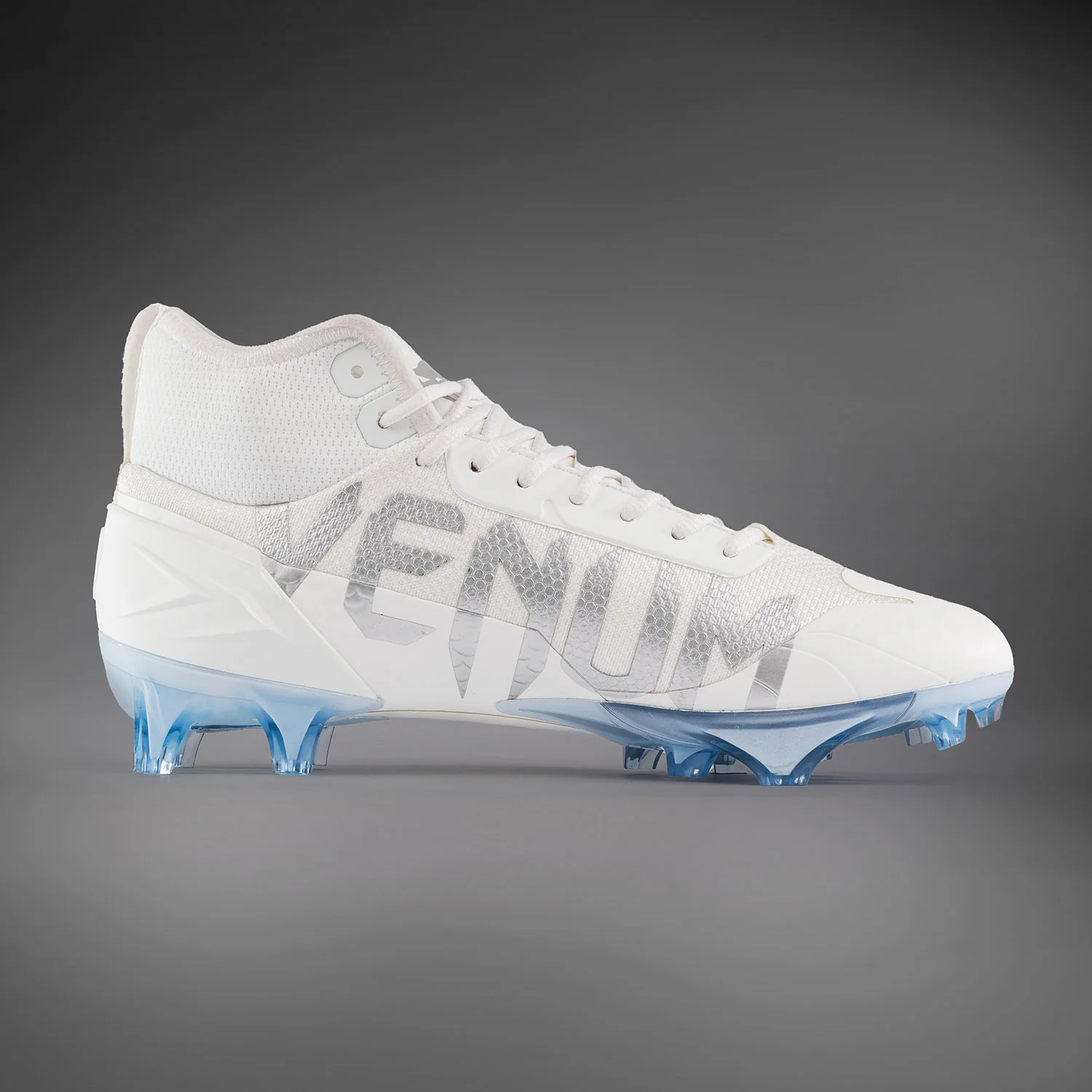 Venum Elite Tacos de fútbol americano - Blanco/Plata - Image 2
