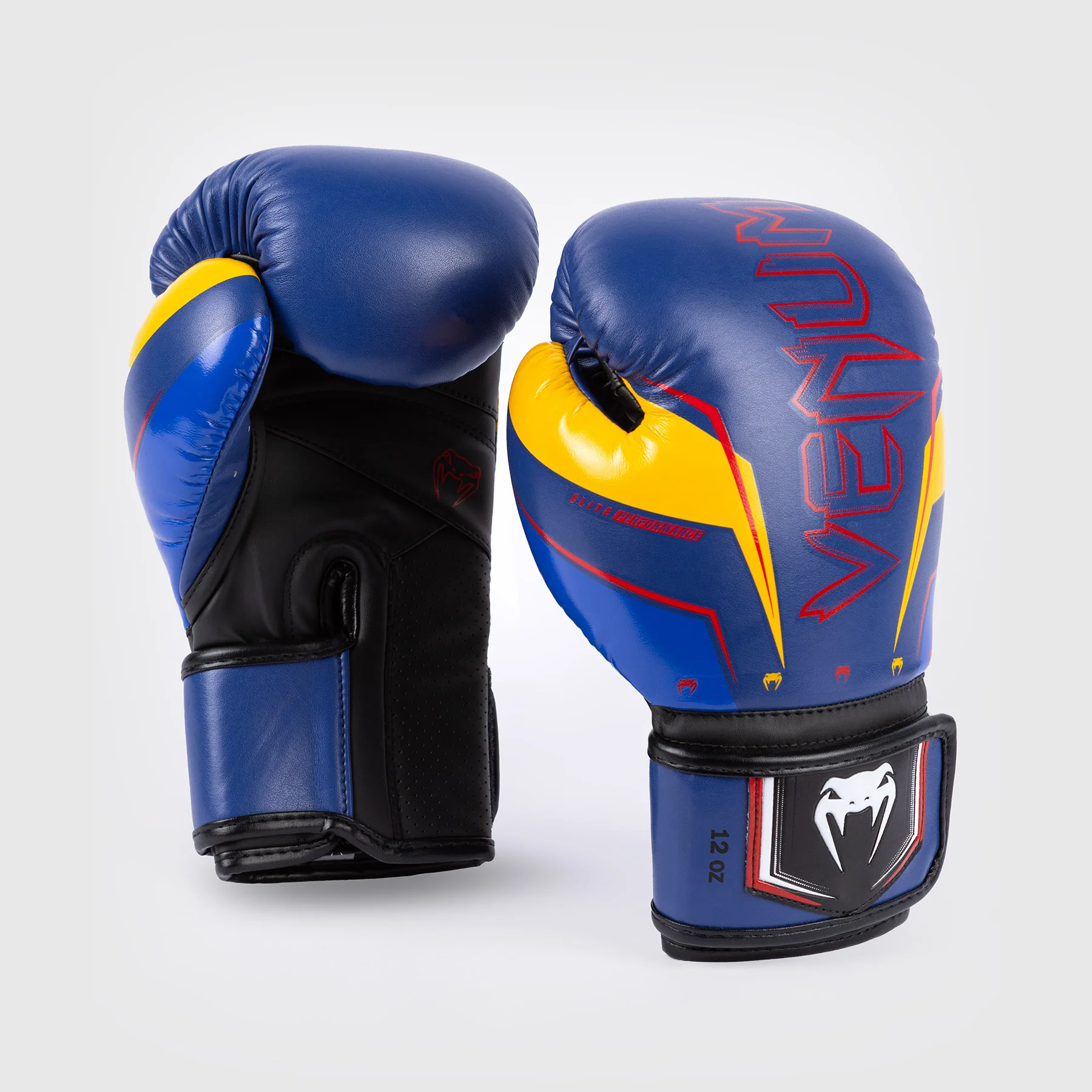 Venum Elite Evo Guantes de Boxeo - Azul/Amarillo - Image 2