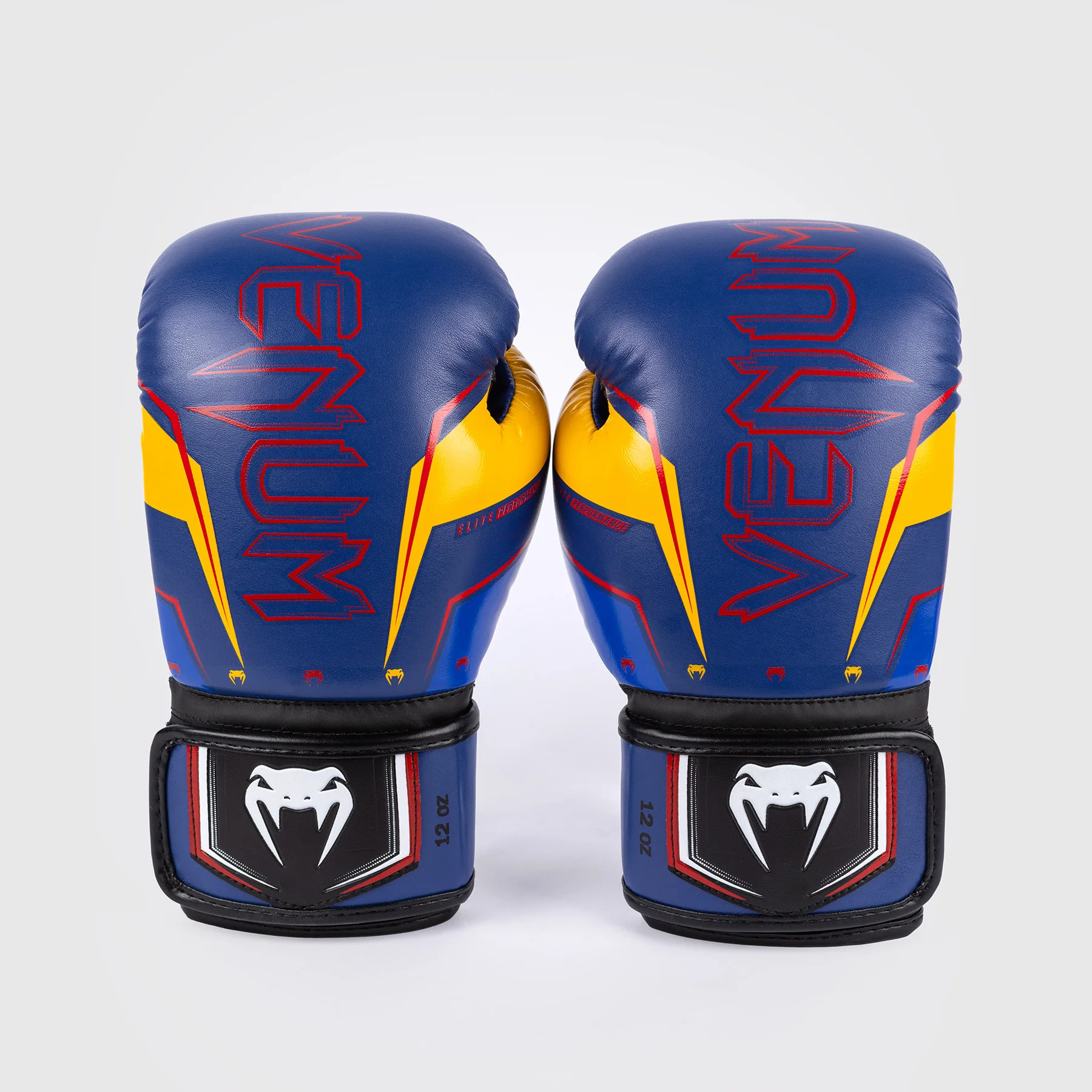 Venum Elite Evo Guantes de Boxeo - Azul/Amarillo - Image 3