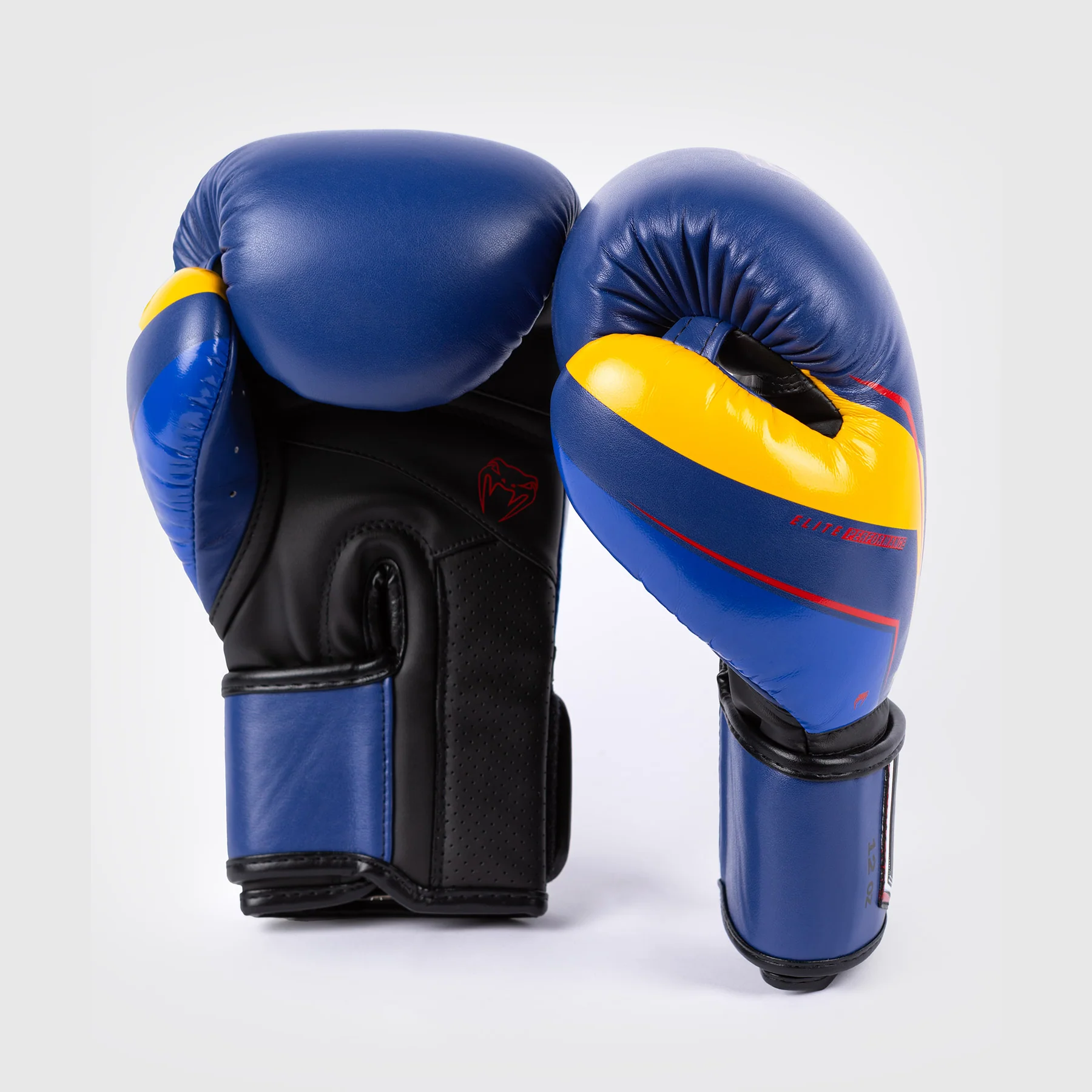 Venum Elite Evo Guantes de Boxeo - Azul/Amarillo - Image 4