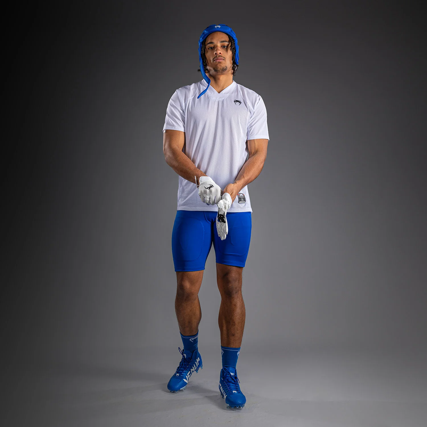 Venum Elite Fútbol Short de Compresión - Azul Real - Image 5
