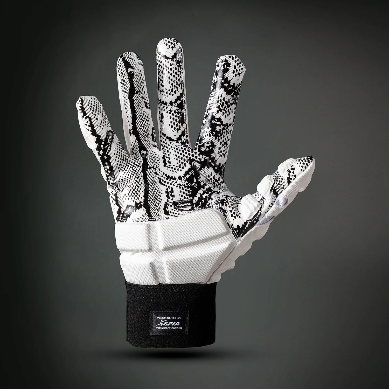 Venum Elite Guantes de Fútbol - Blanco/Negro - Image 3