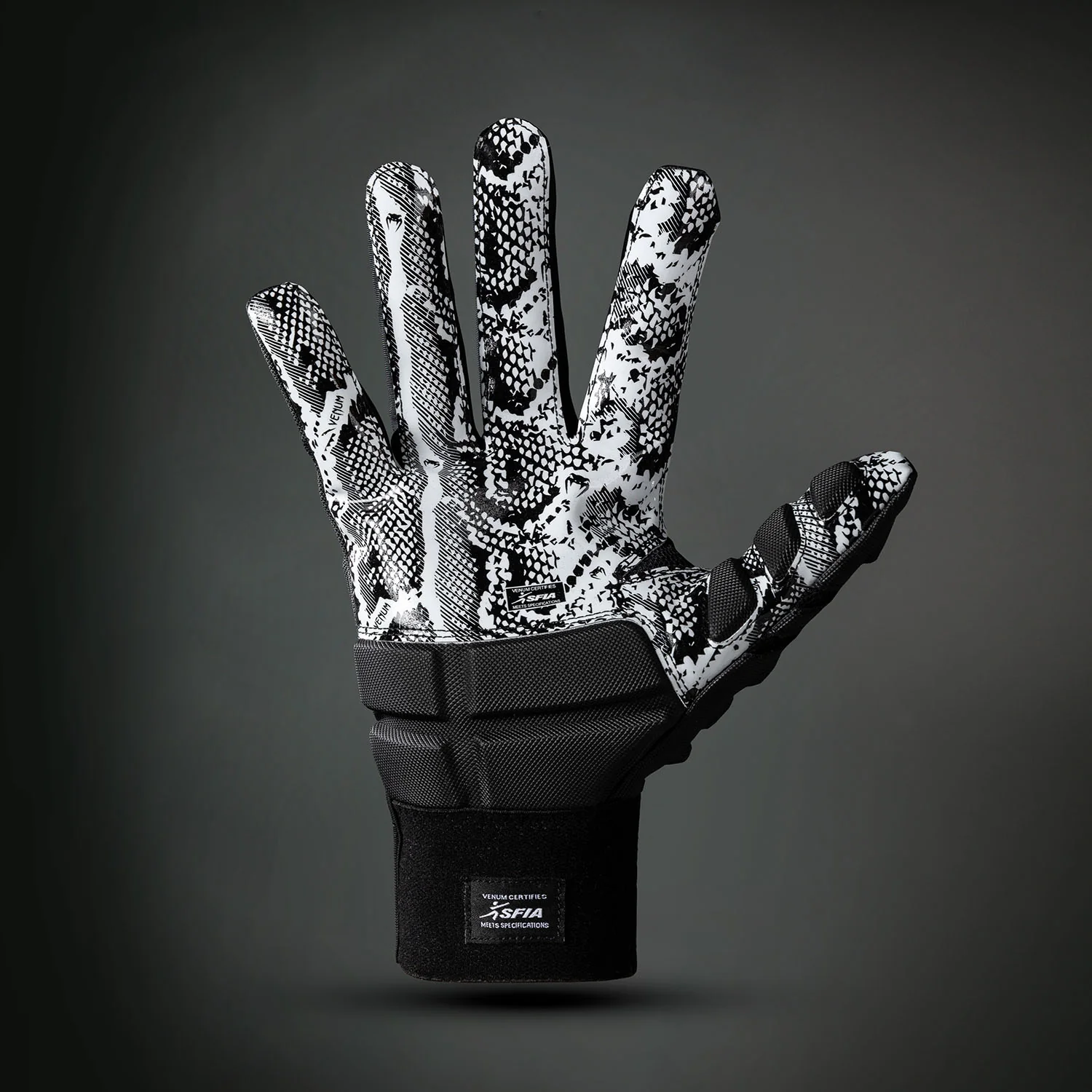 Venum Elite Guantes de Fútbol - Negro/Blanco - Image 3
