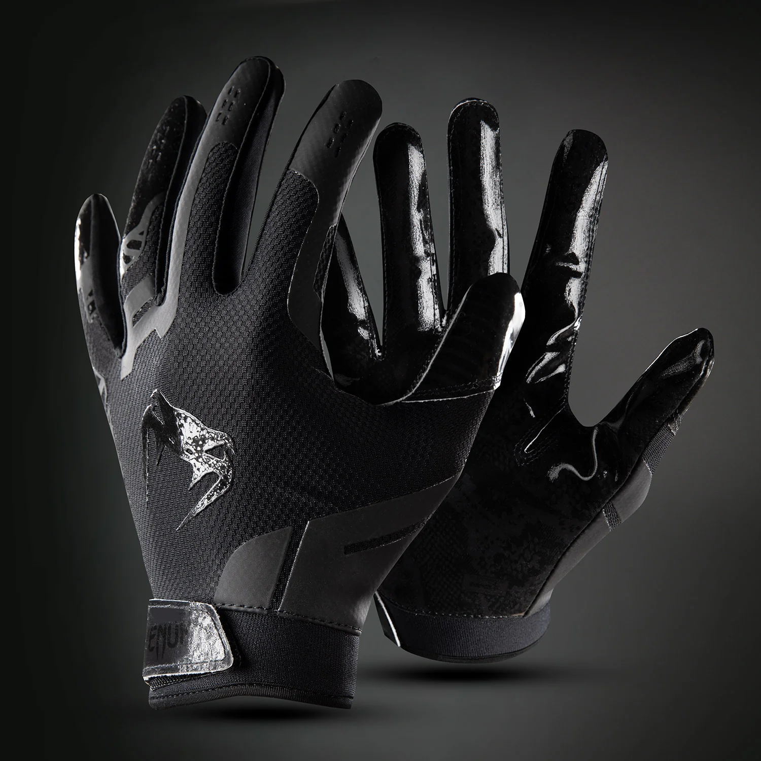 Venum Elite Guantes de Fútbol – Negro/Negro - Image 3