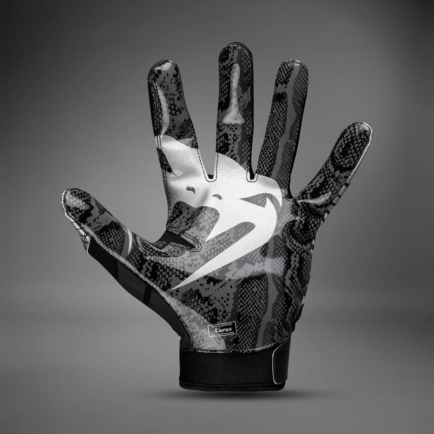 Venum Elite Guantes de Fútbol - Negro/Plata - Image 3