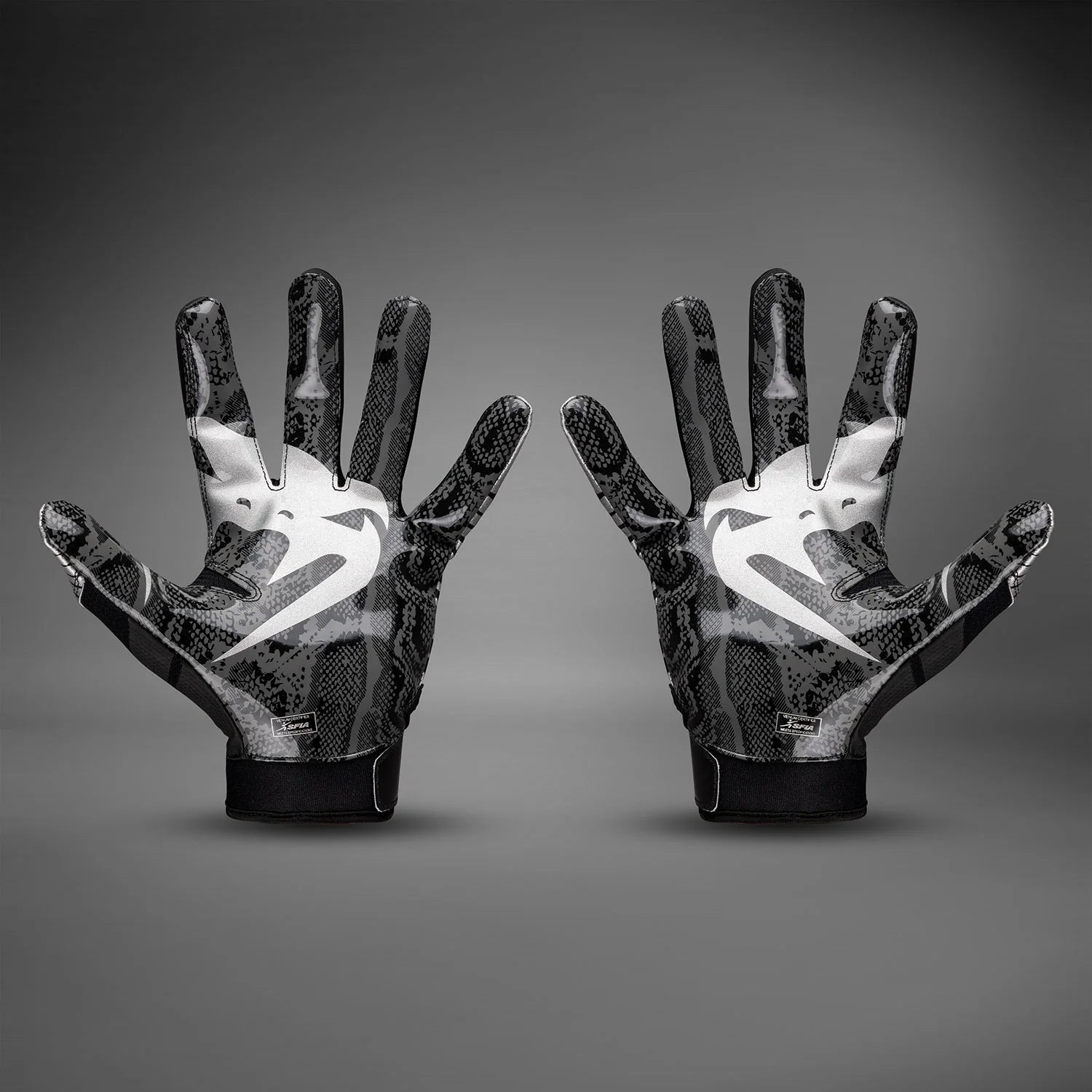 Venum Elite Guantes de Fútbol - Negro/Plata - Image 6