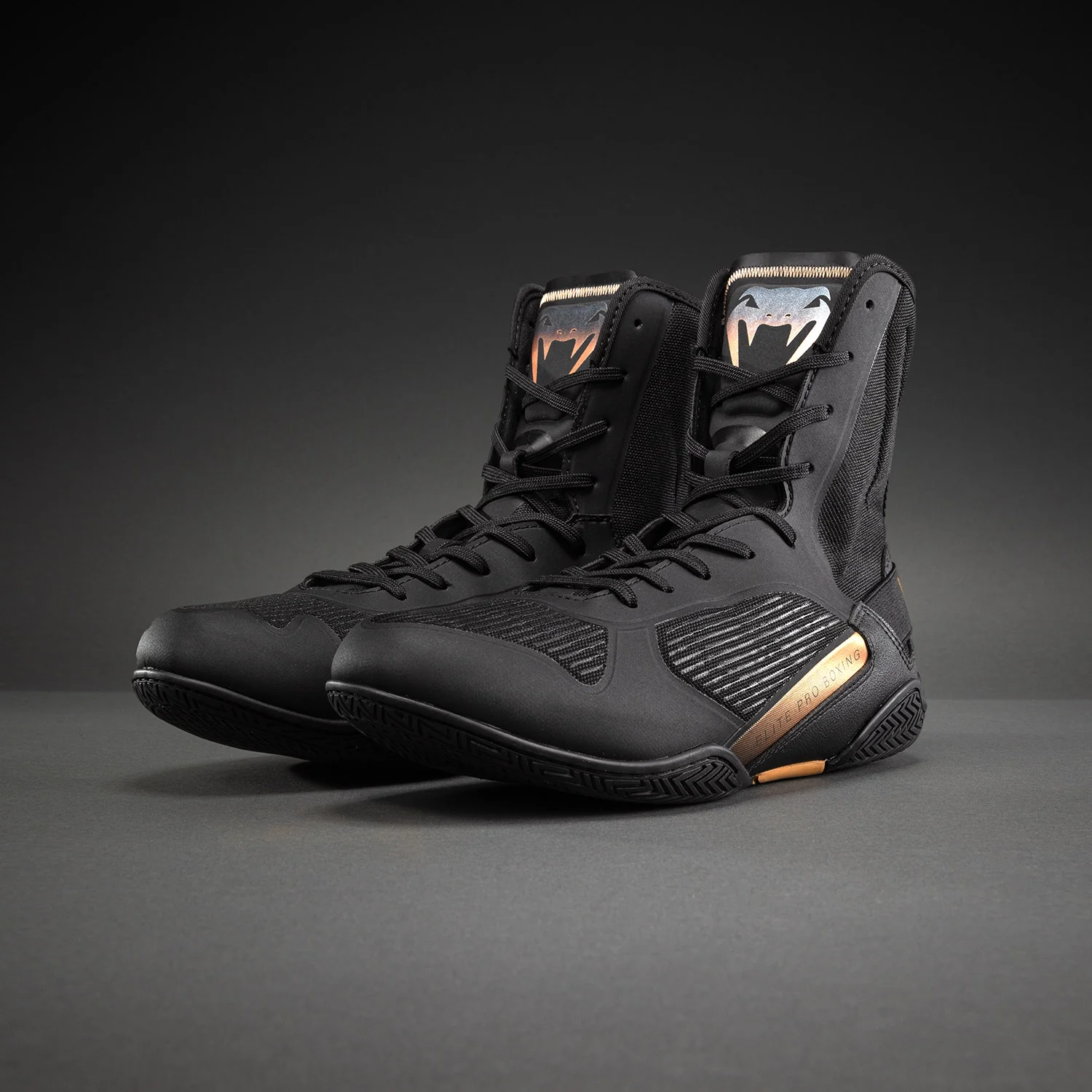 Venum Elite Neo Zapatillas de Boxeo – Negro/Oro