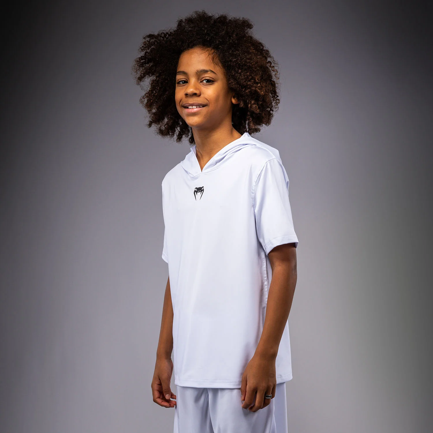 Venum Elite Sudadera Dry-Tech Manga Corta Para Niños - Blanco - Image 3