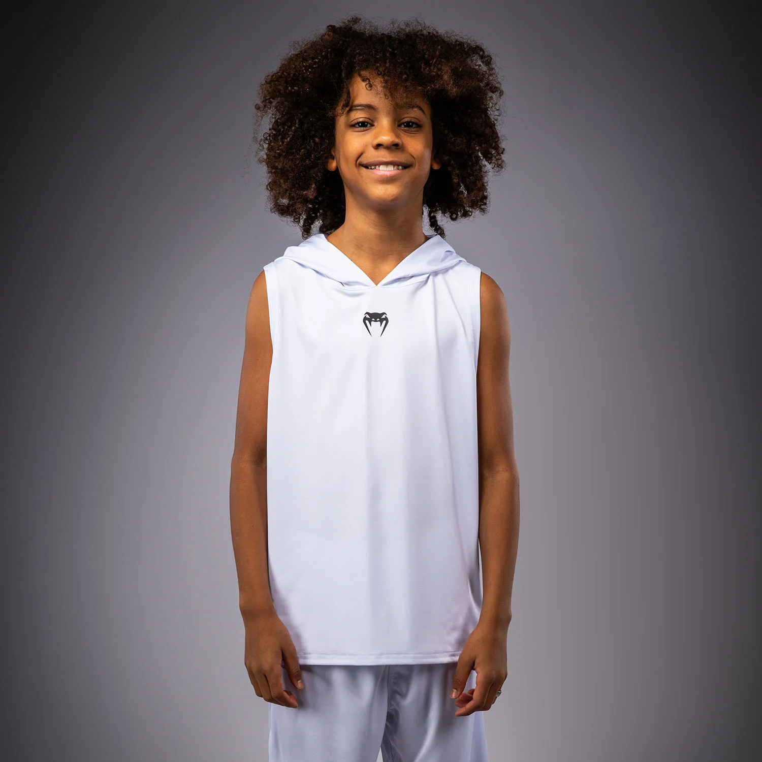 Venum Elite Sudadera Dry-Tech Sin Mangas Para Niños - Blanco