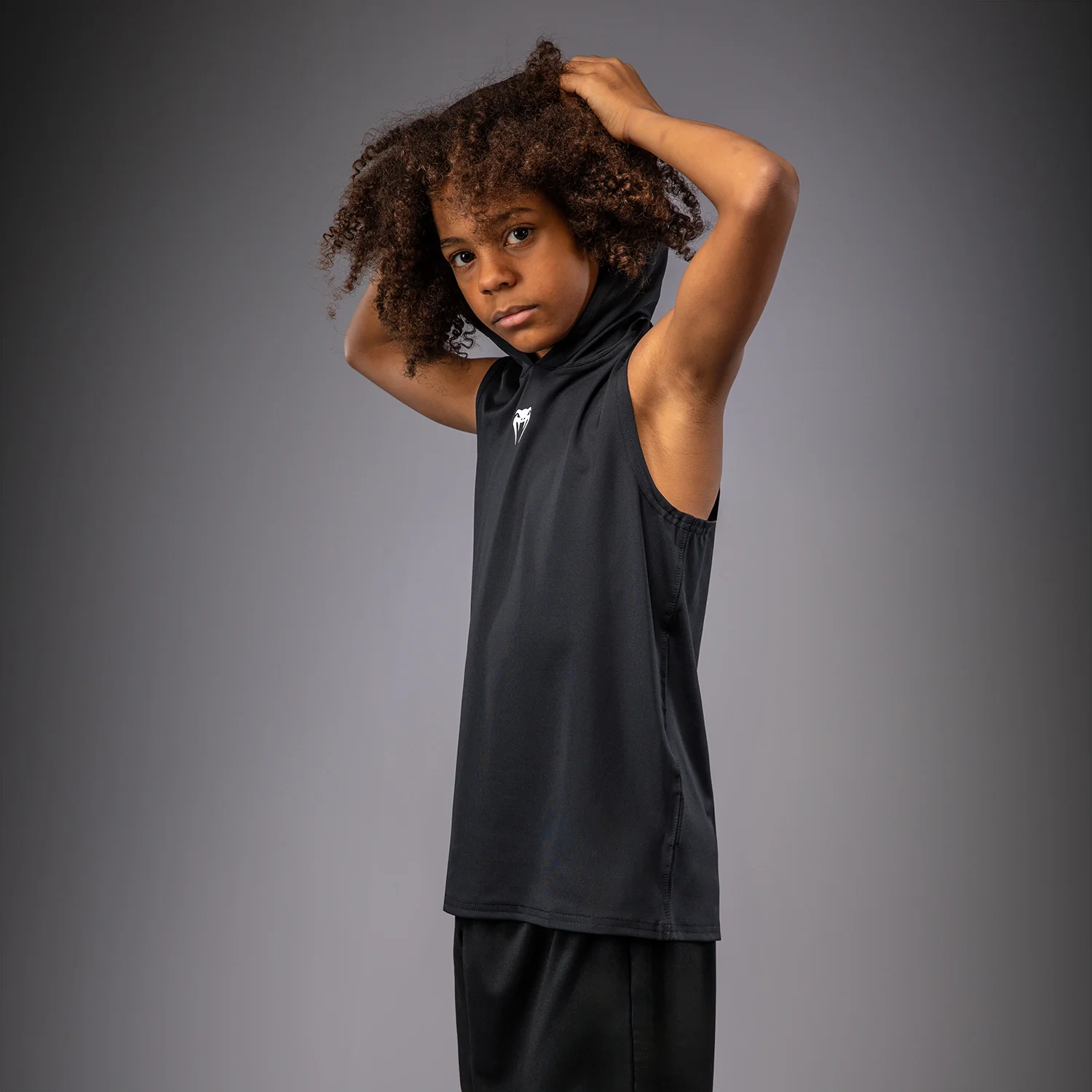 Venum Elite Sudadera Dry-Tech Sin Mangas Para Niños - Negro - Image 5