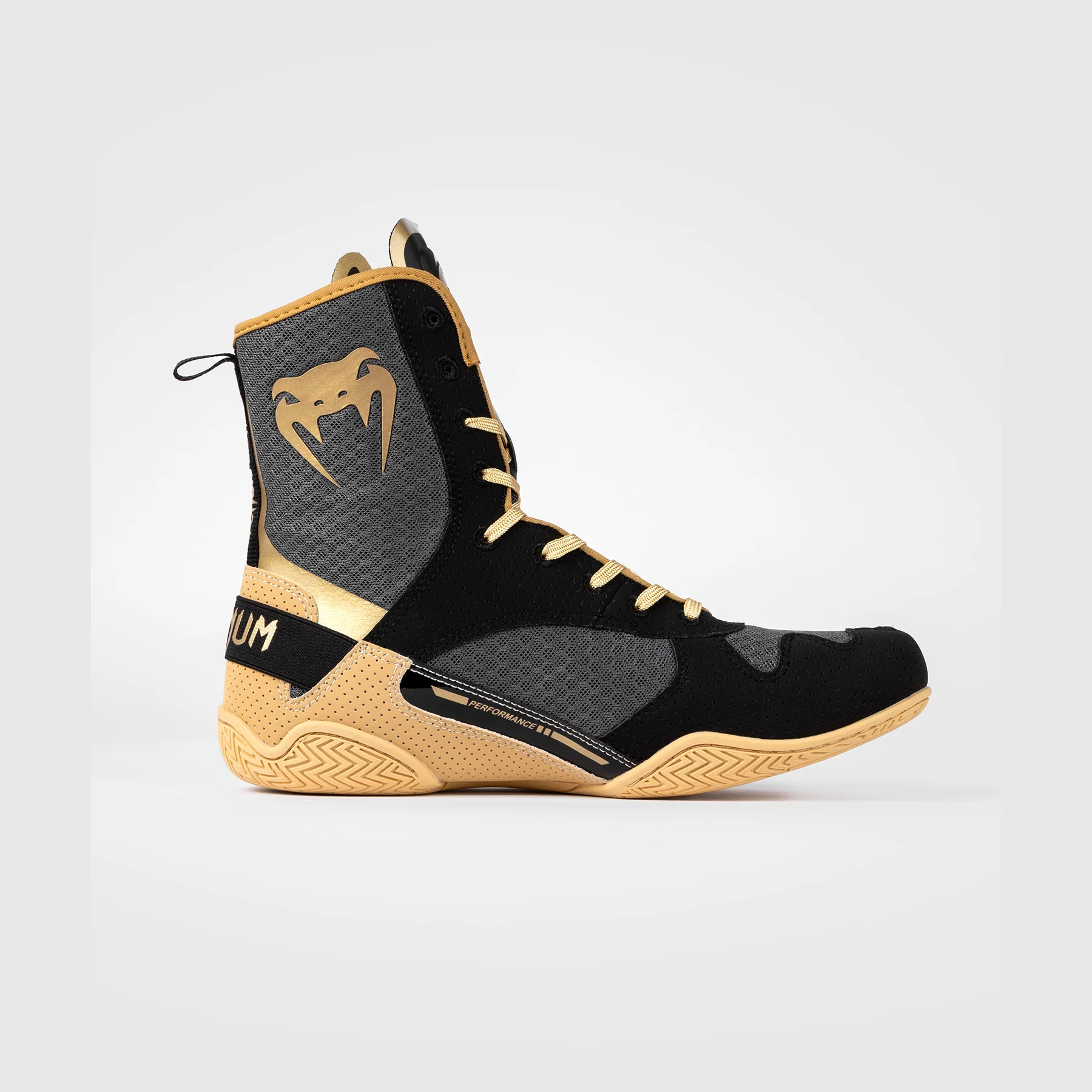Venum Elite Zapatillas de Boxeo - Negro/Beige - Image 5