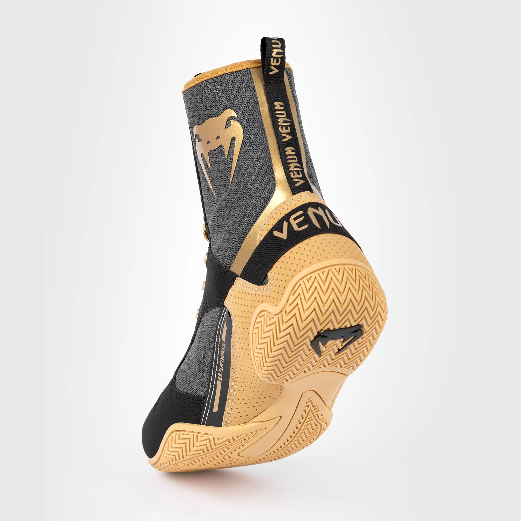 Venum Elite Zapatillas de Boxeo - Negro/Beige - Image 8