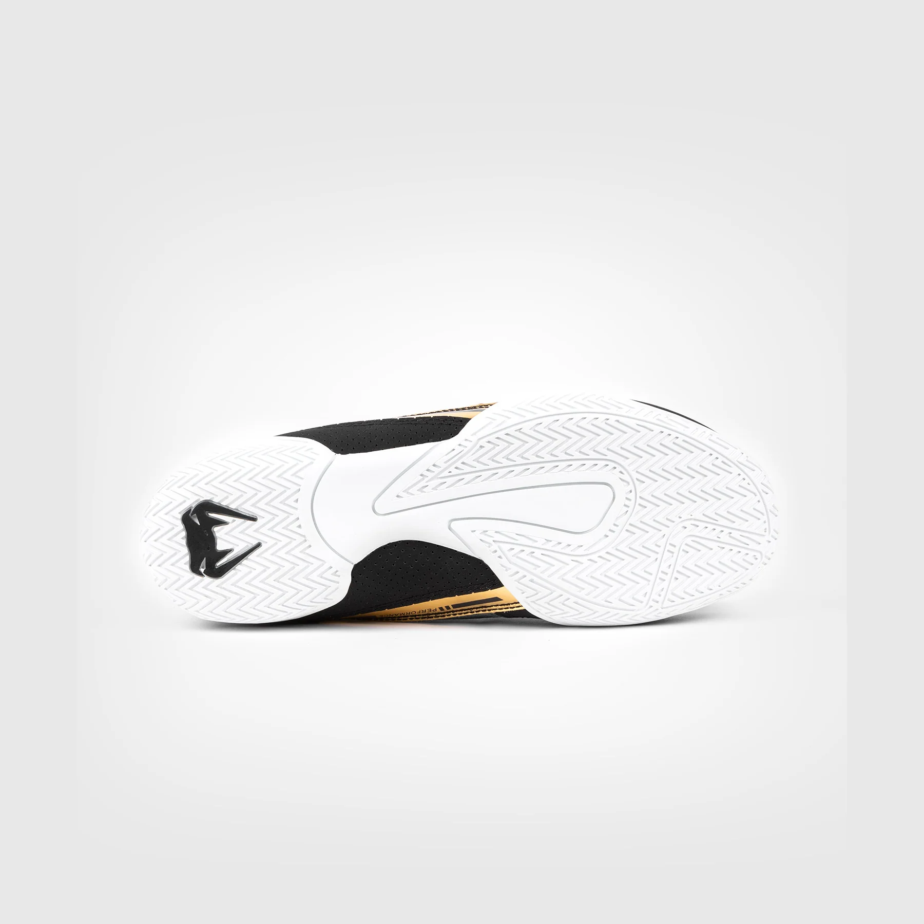 Venum Elite Zapatillas de Boxeo - Negro/Blanco/Oro - Image 6