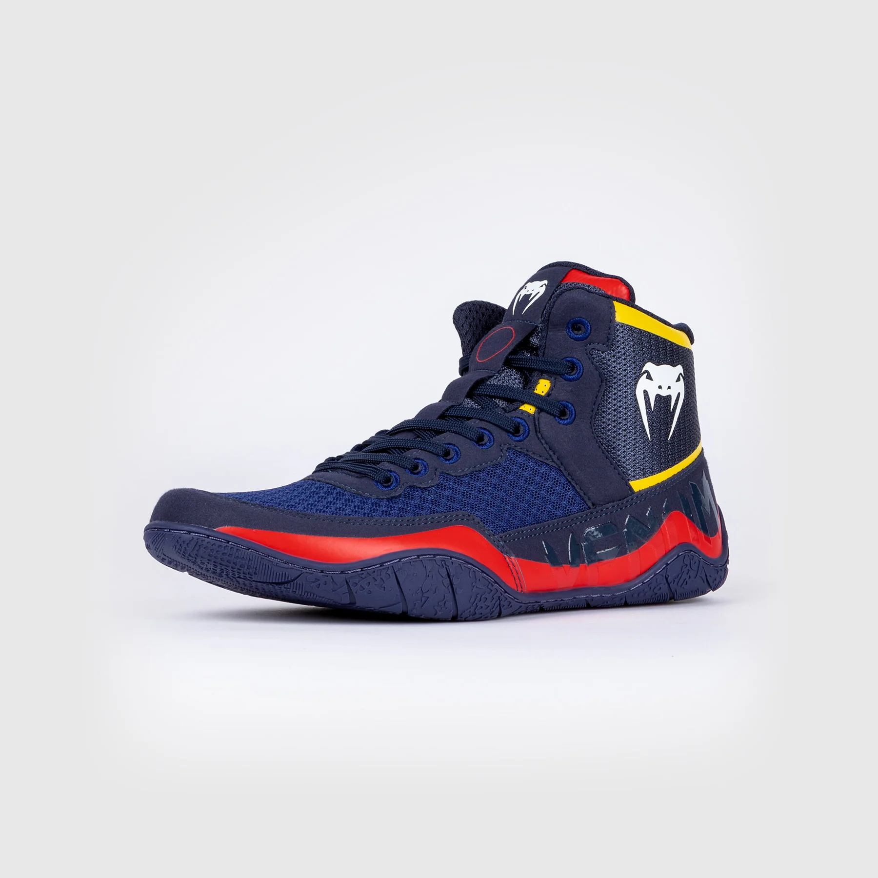 Venum Elite Zapatillas de Lucha - Azul/Amarillo - Image 3