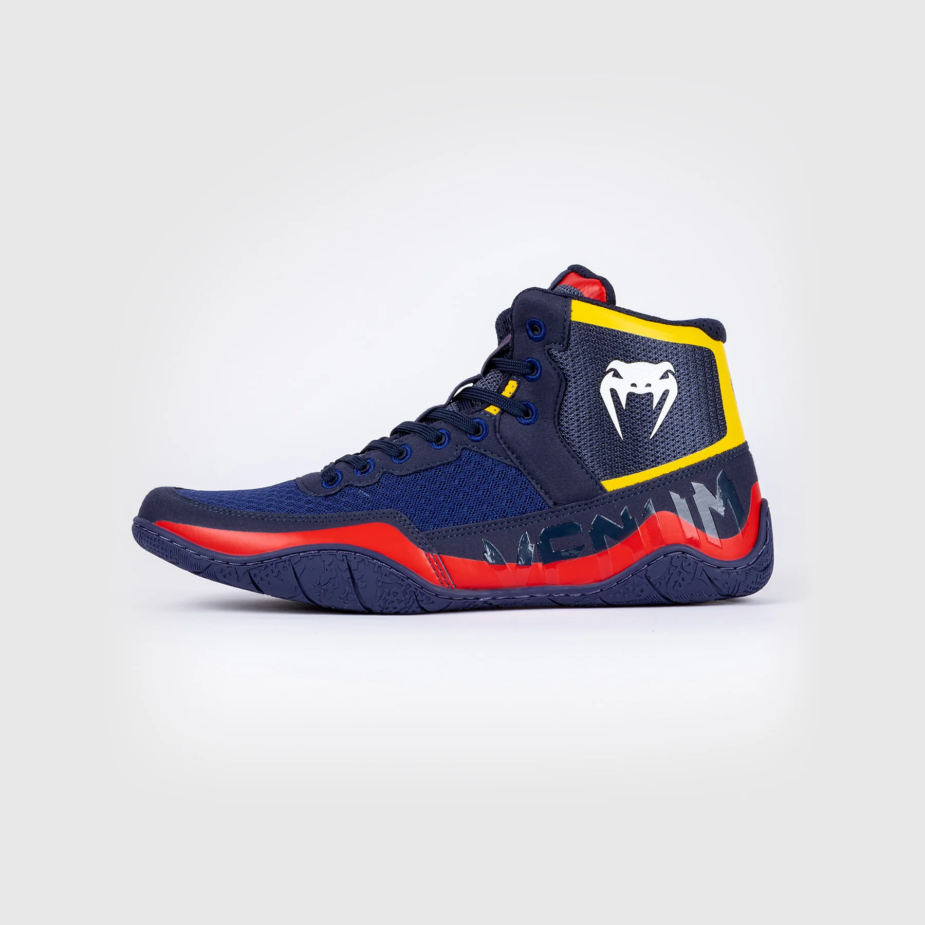 Venum Elite Zapatillas de Lucha - Azul/Amarillo - Image 4