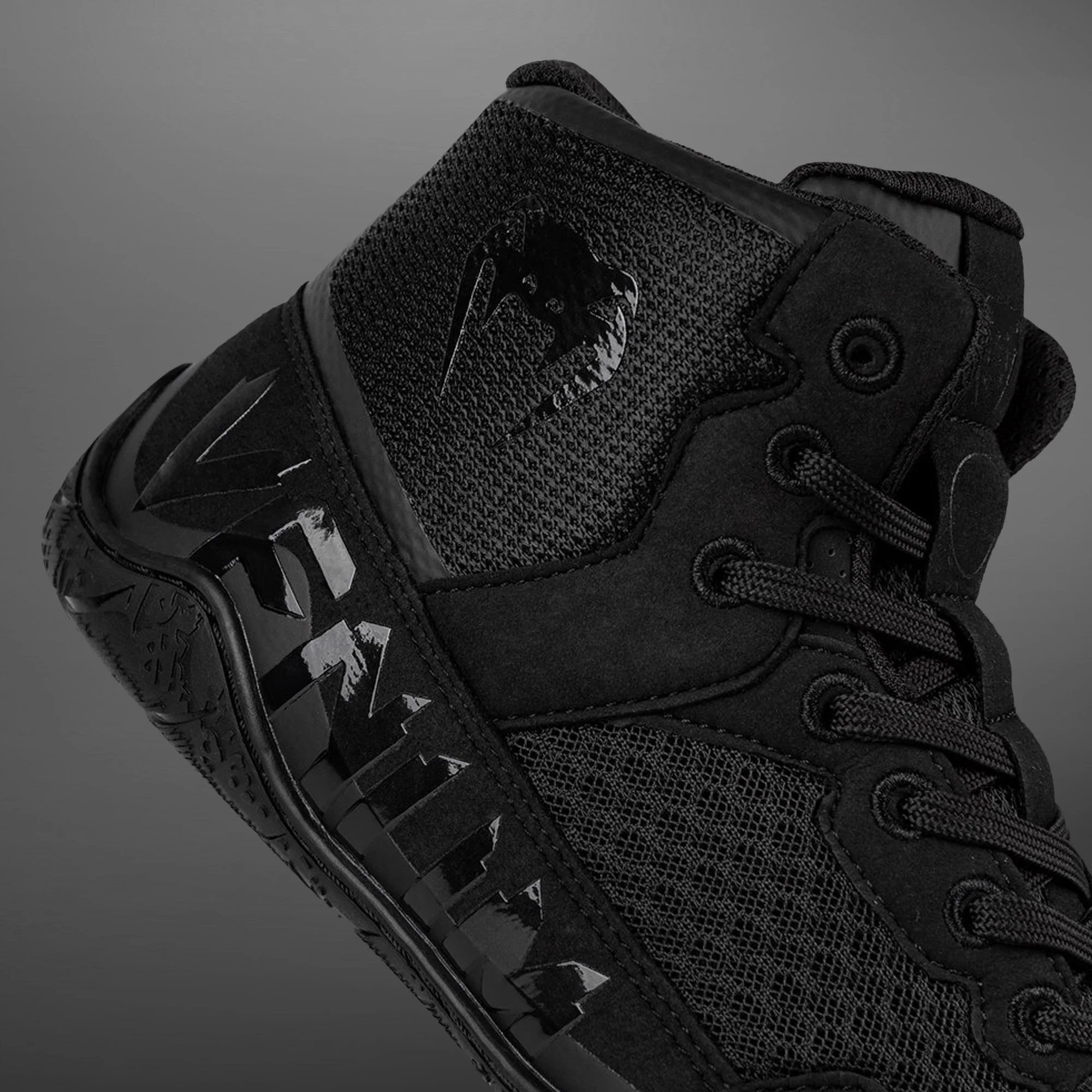Venum Elite Zapatillas de lucha - Negro/Negro - Image 6