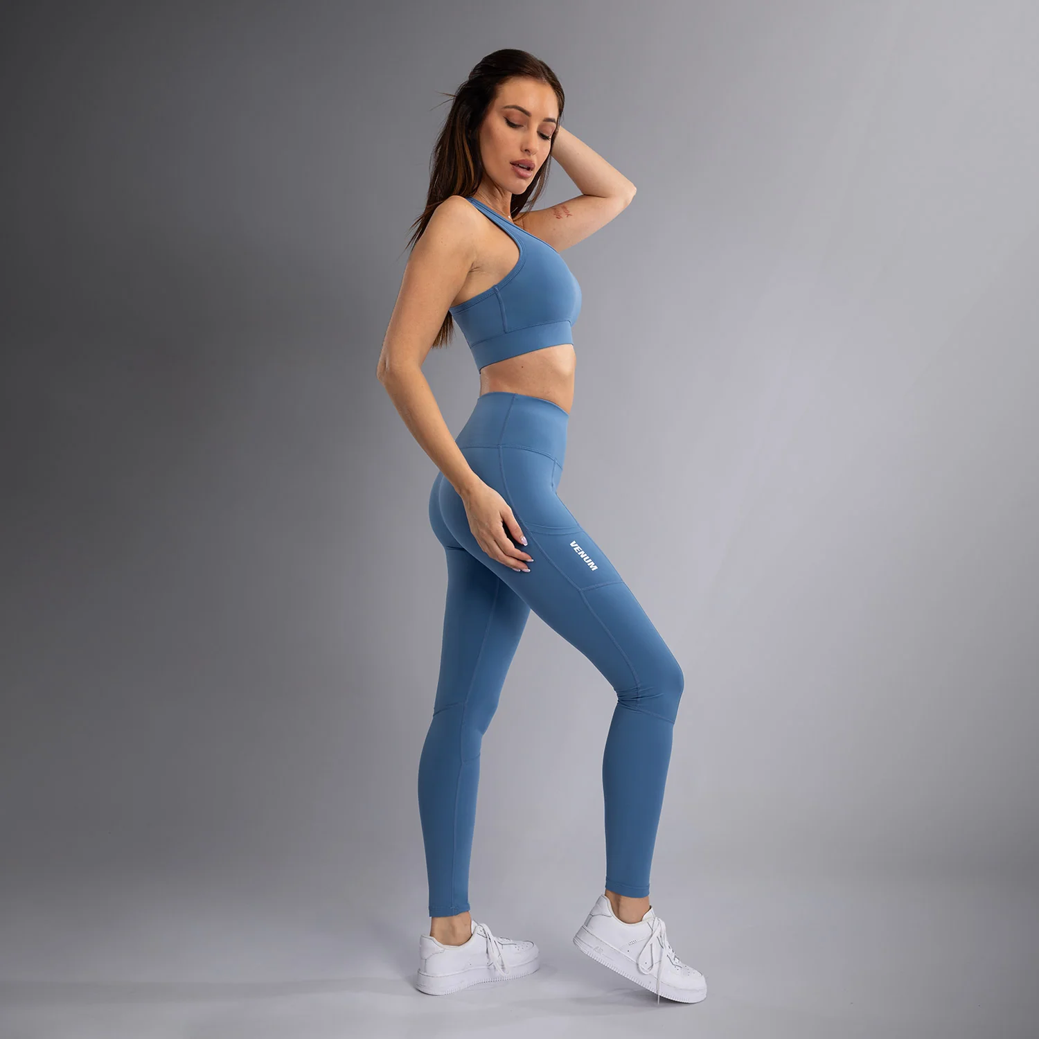 Venum Essential Leggings de Rendimiento es para Mujer - Azul Tormenta - Image 5