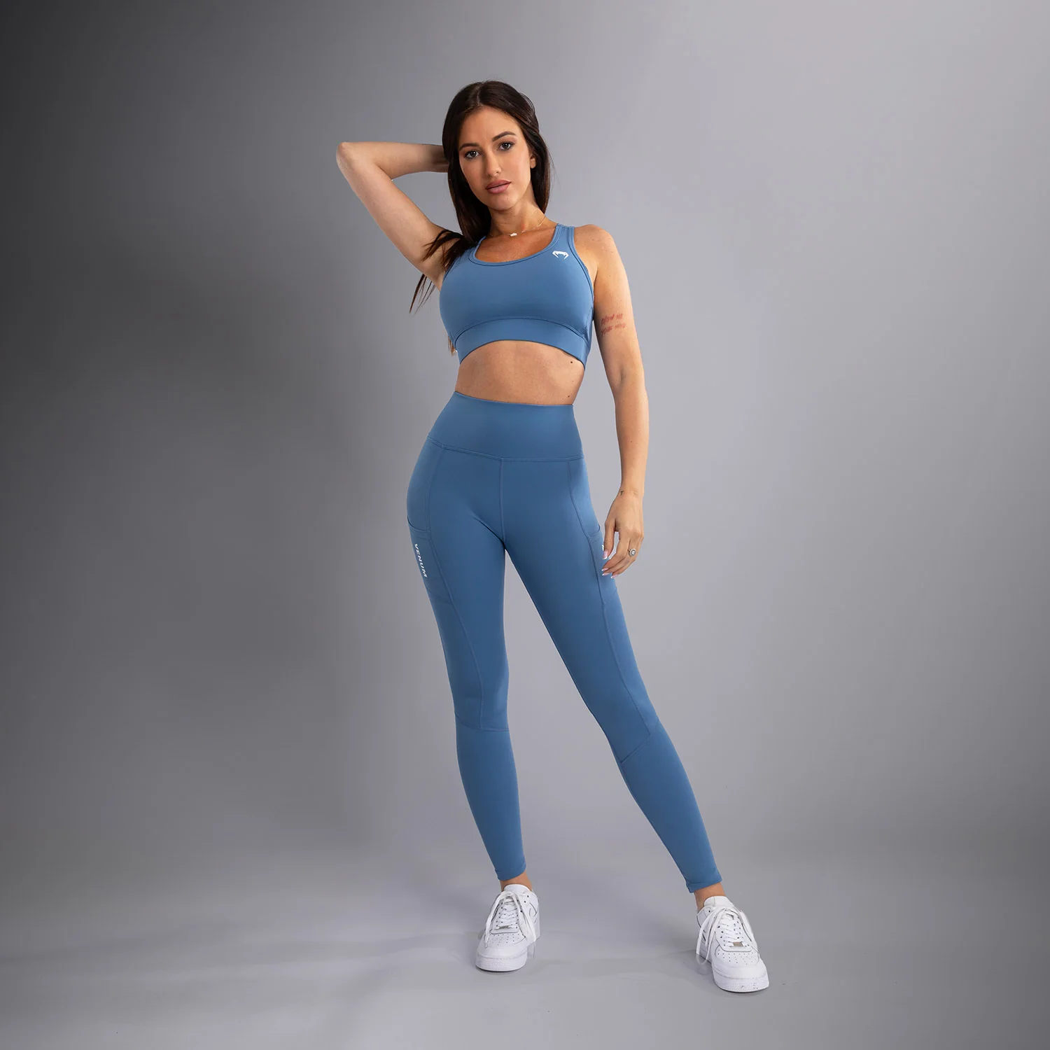 Venum Essential Leggings de Rendimiento es para Mujer - Azul Tormenta - Image 7