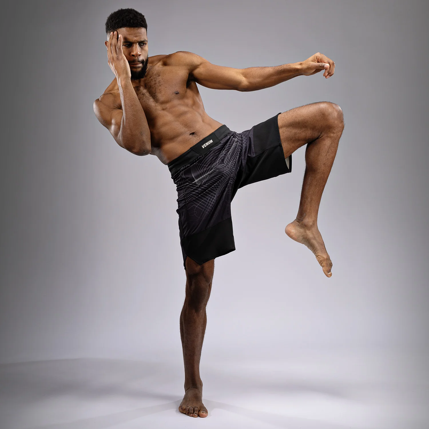 Venum G-Fit Air Pantalones de Lucha para Hombre - Negro Profundo/Arena del desierto - Image 7