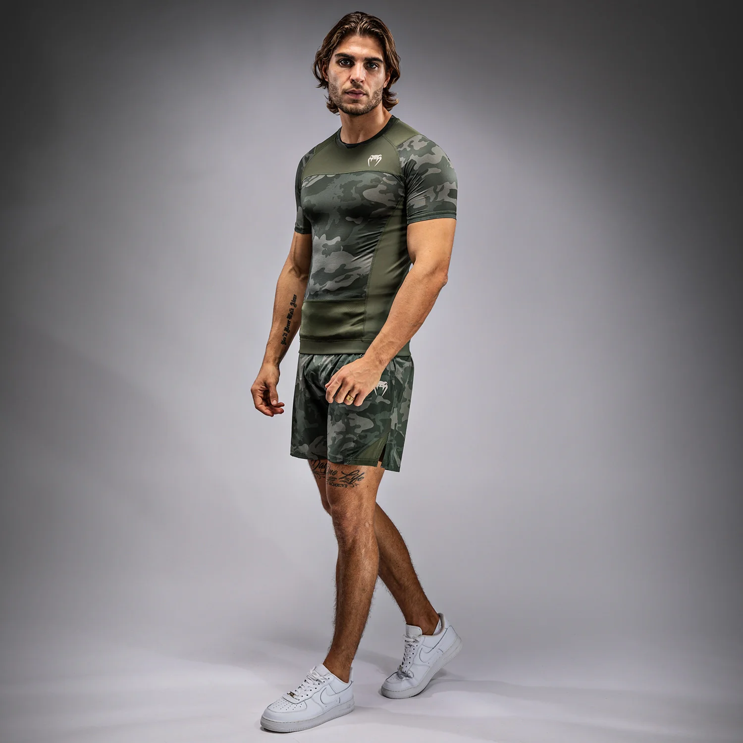 Venum G-Fit Air Rashguard de Manga Corta para Hombre - Camuflaje del Ejército - Image 2