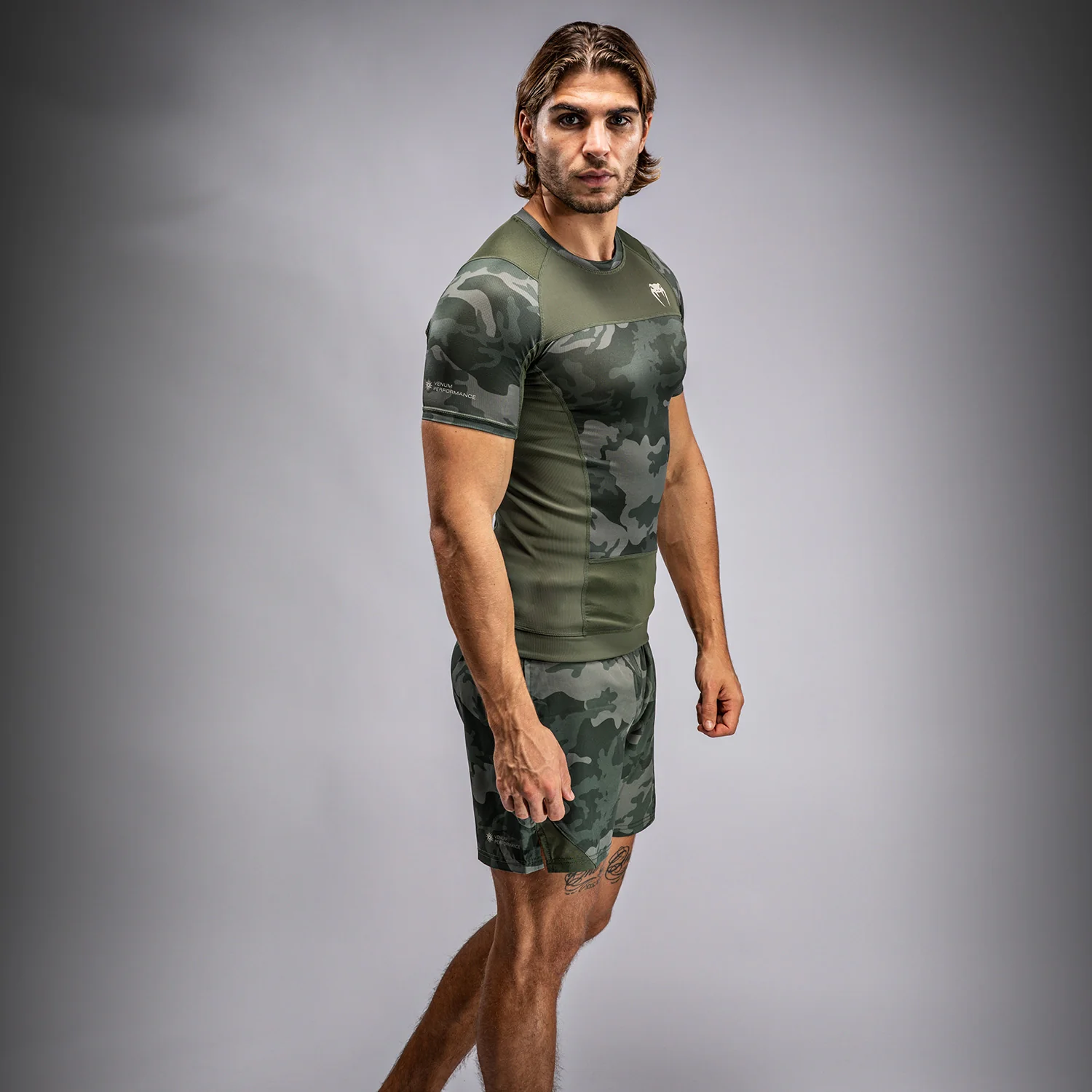 Venum G-Fit Air Rashguard de Manga Corta para Hombre - Camuflaje del Ejército - Image 4