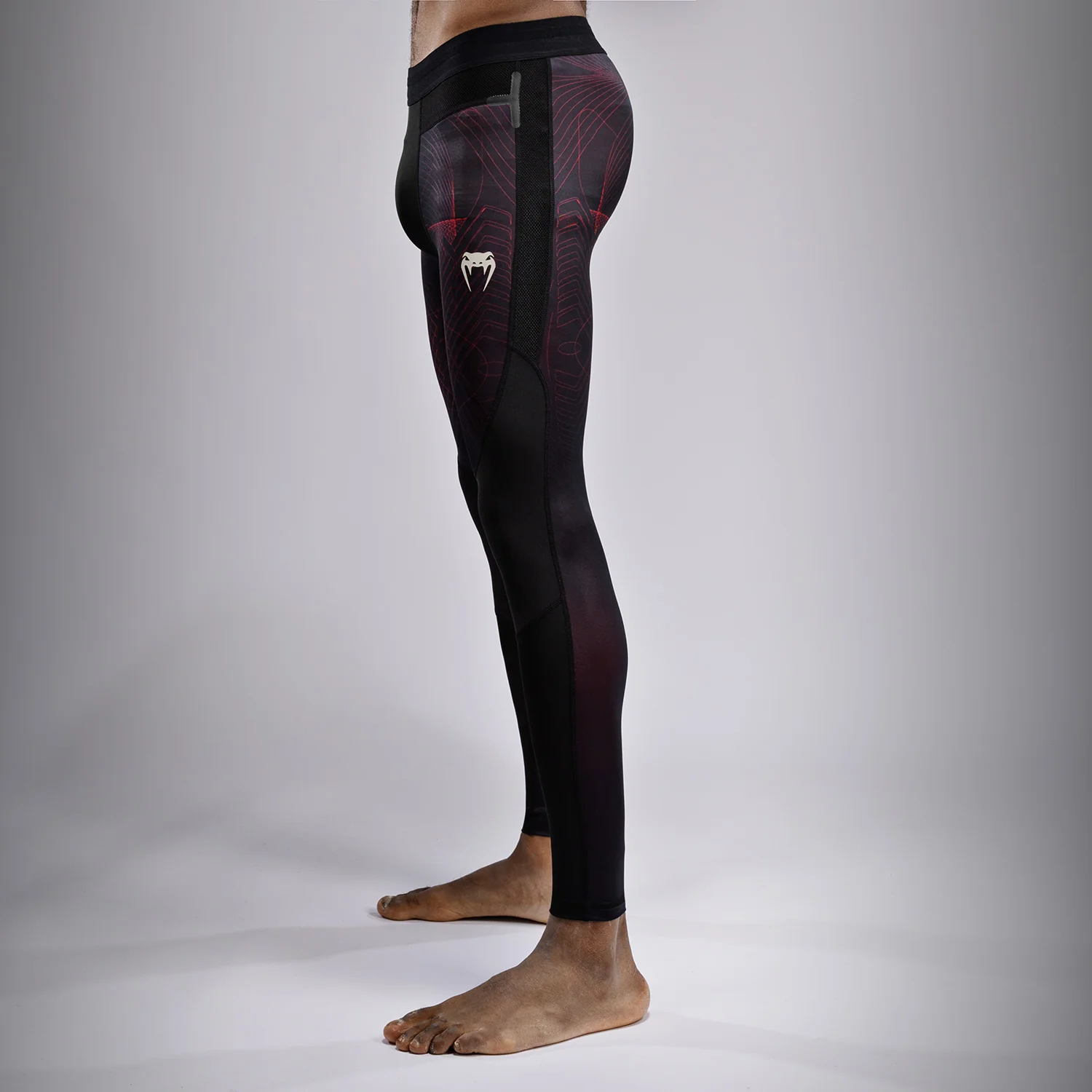 Venum G-Fit Air Spats para Hombre - Negro Profundo/Rojo Fuego - Image 2
