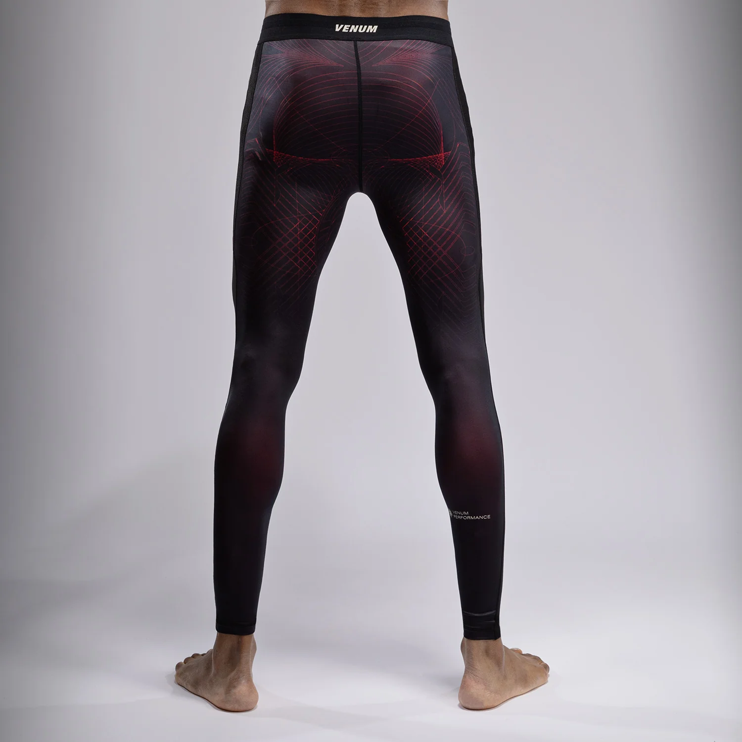 Venum G-Fit Air Spats para Hombre - Negro Profundo/Rojo Fuego - Image 3