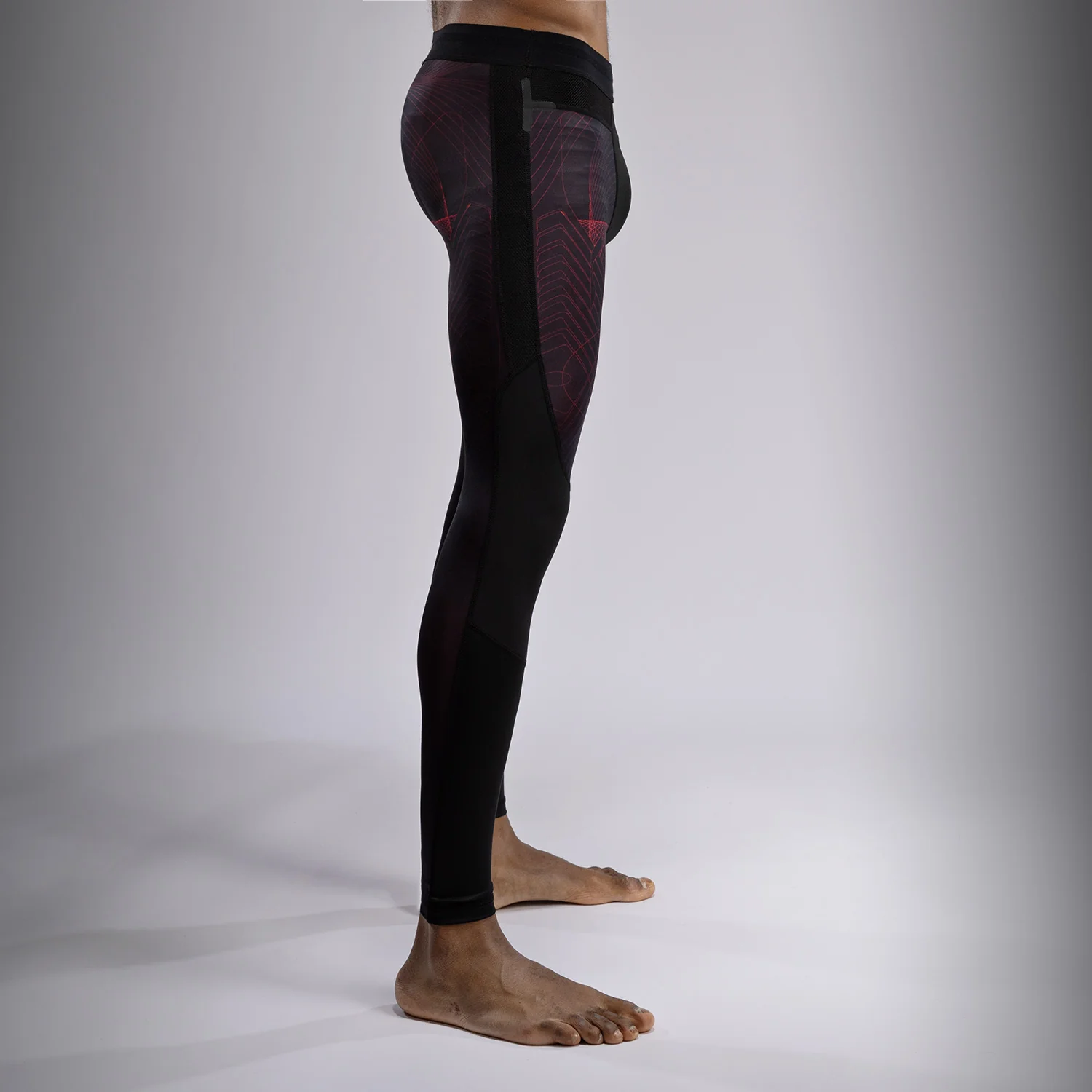 Venum G-Fit Air Spats para Hombre - Negro Profundo/Rojo Fuego - Image 4