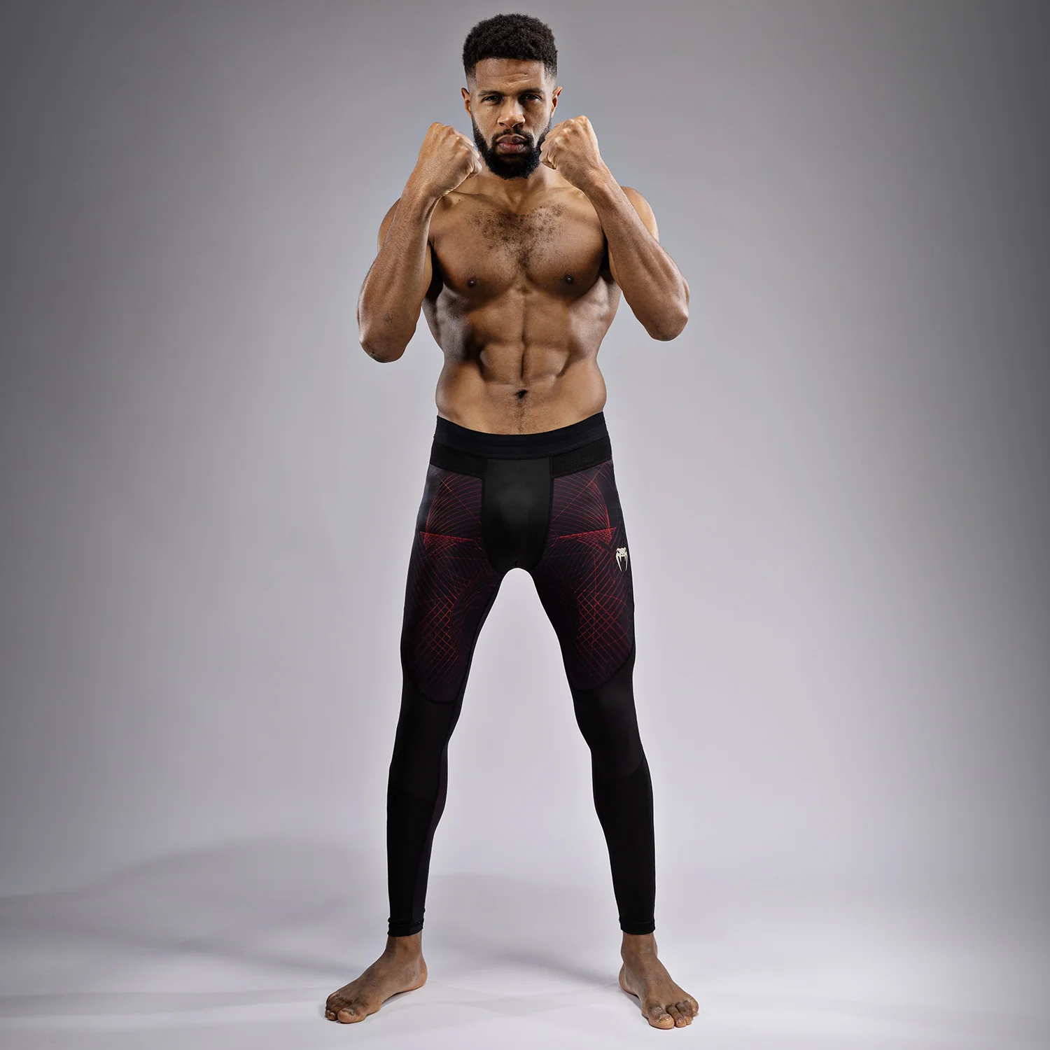 Venum G-Fit Air Spats para Hombre - Negro Profundo/Rojo Fuego - Image 5