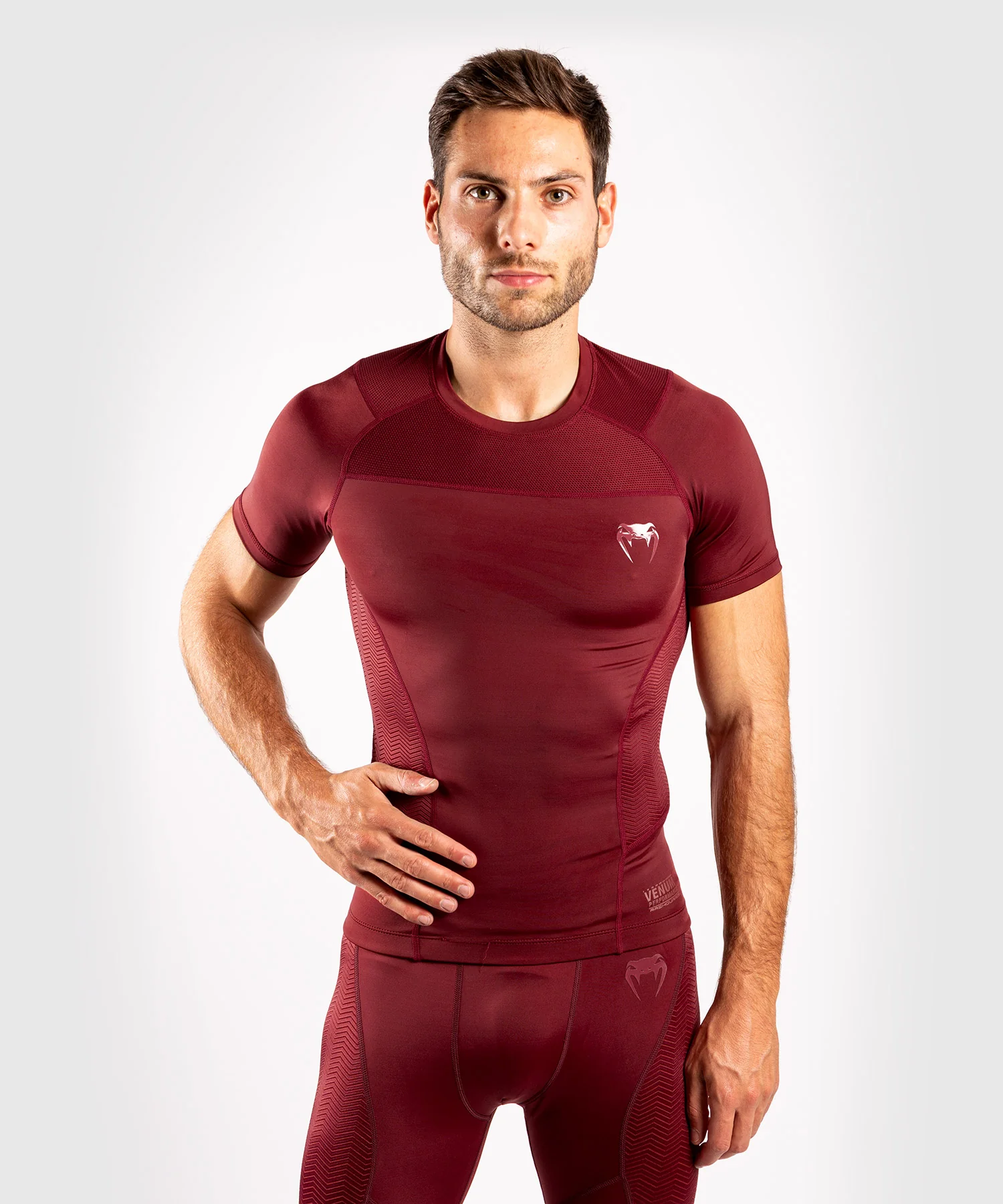 Venum G-Fit Rashguard - Manga corta - Burdeos