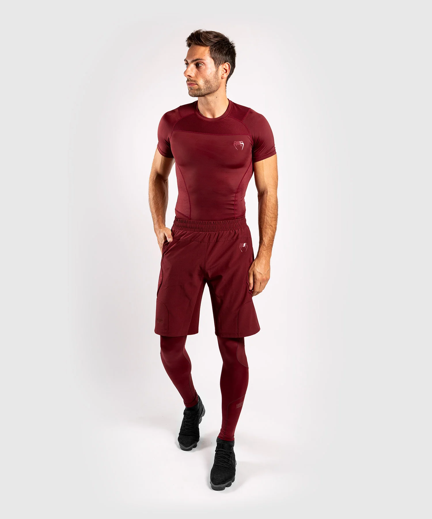 Venum G-Fit Rashguard - Manga corta - Burdeos - Image 5