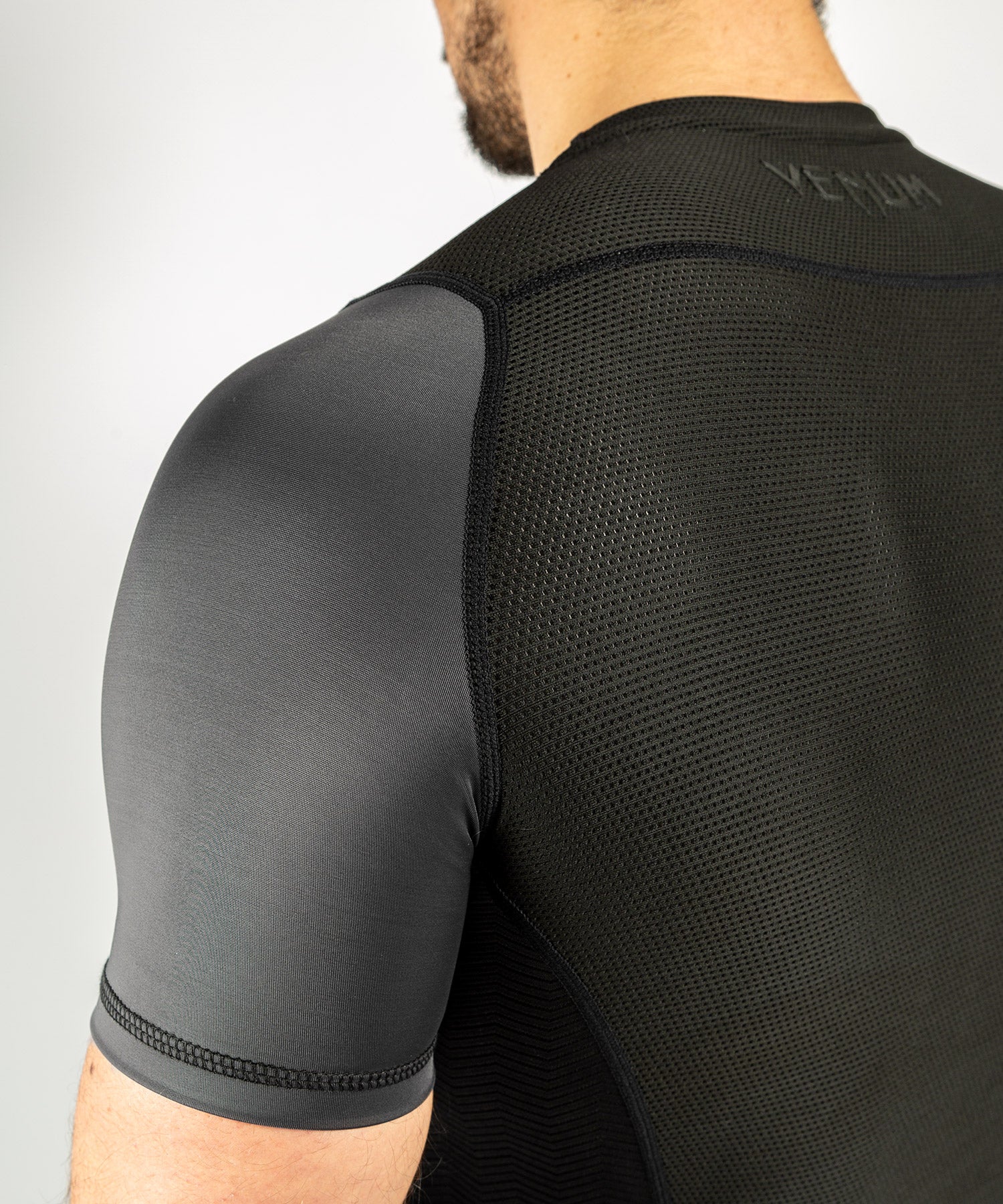 Venum G-Fit Rashguard - Manga corta - Gris/Negro - Image 7