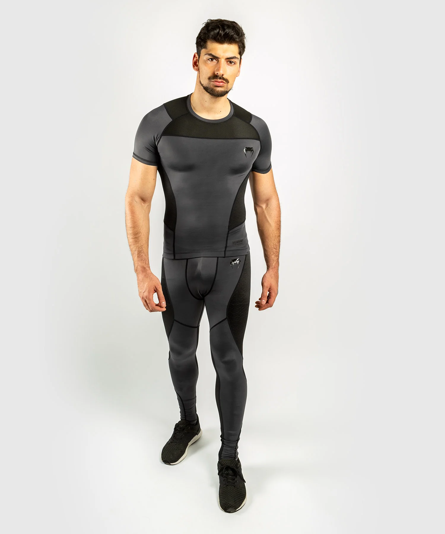 Venum G-Fit Rashguard - Manga corta - Gris/Negro - Image 8