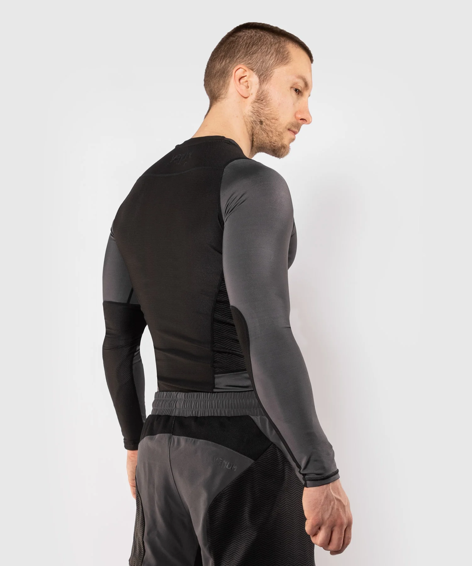 Venum G-Fit Rashguard - Manga larga - Gris/Negro - Image 14